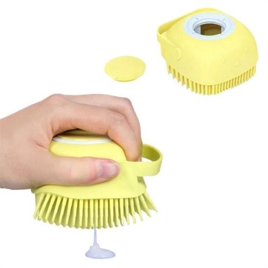 Ürün Gezgini® Yumuşak Silikon Malzemeli Esnek Jel Hazneli Masaj Fonksiyonlu Etkili Banyo Duş Kese Lifi