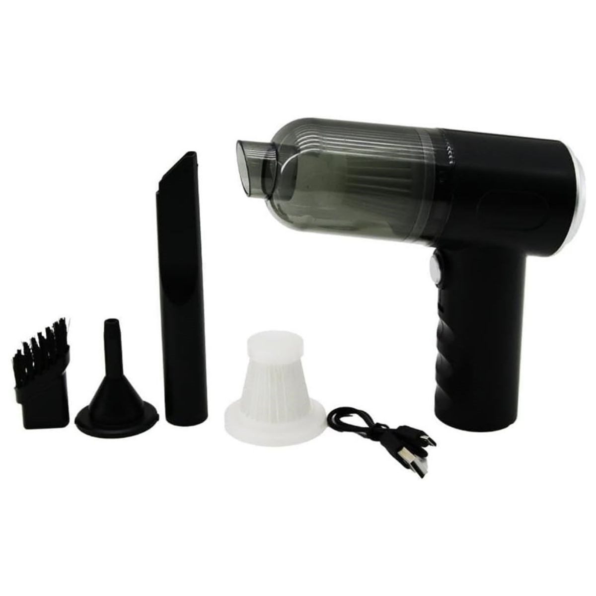 caselka 3in1 Araç İçi Kablosuz Şarjlı Mini El Süpürgesi Vakum ve Üfleme