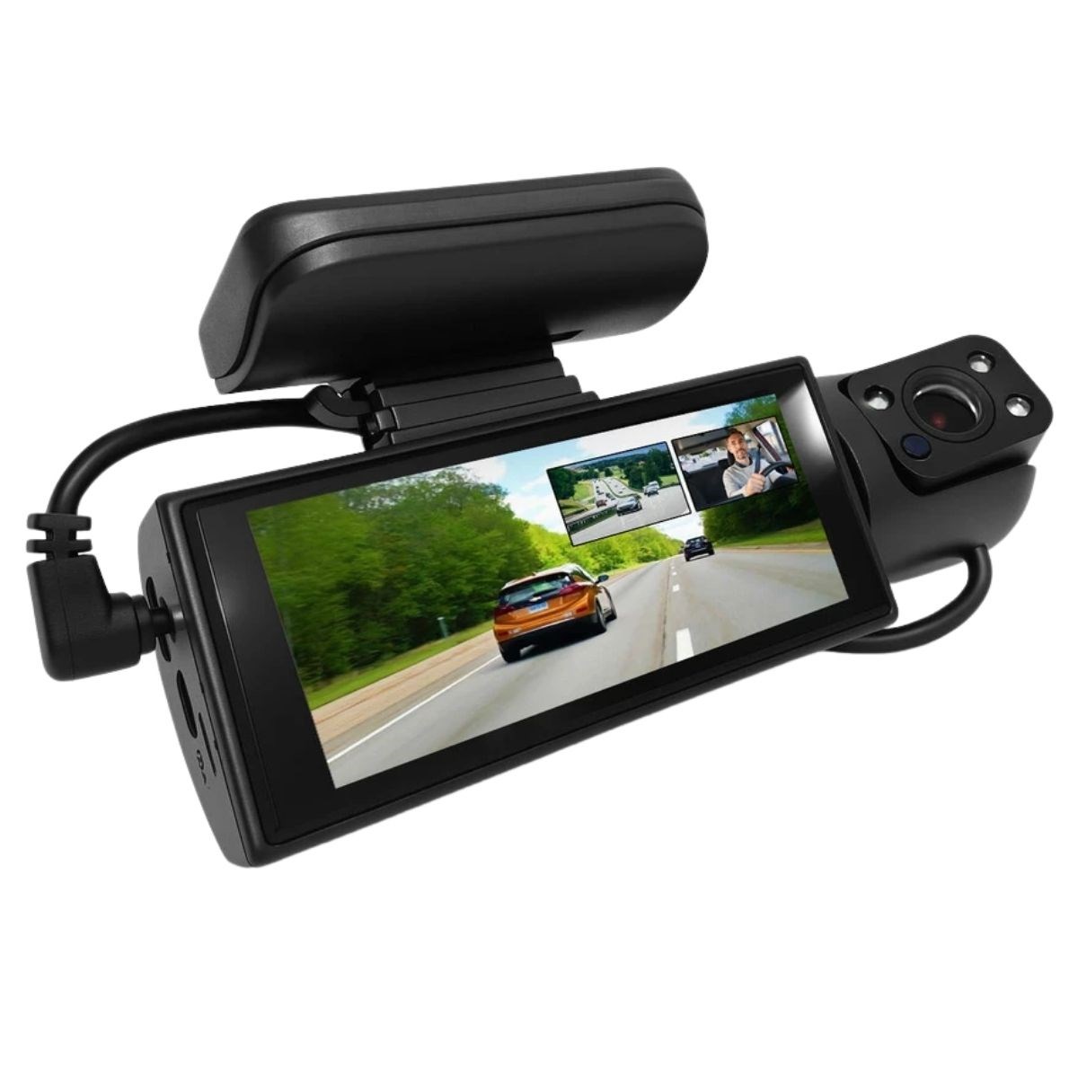 caselka® WiFi Destekli Araç İçi & Dışı Çift Kameralı Dikiz Aynası Kamera