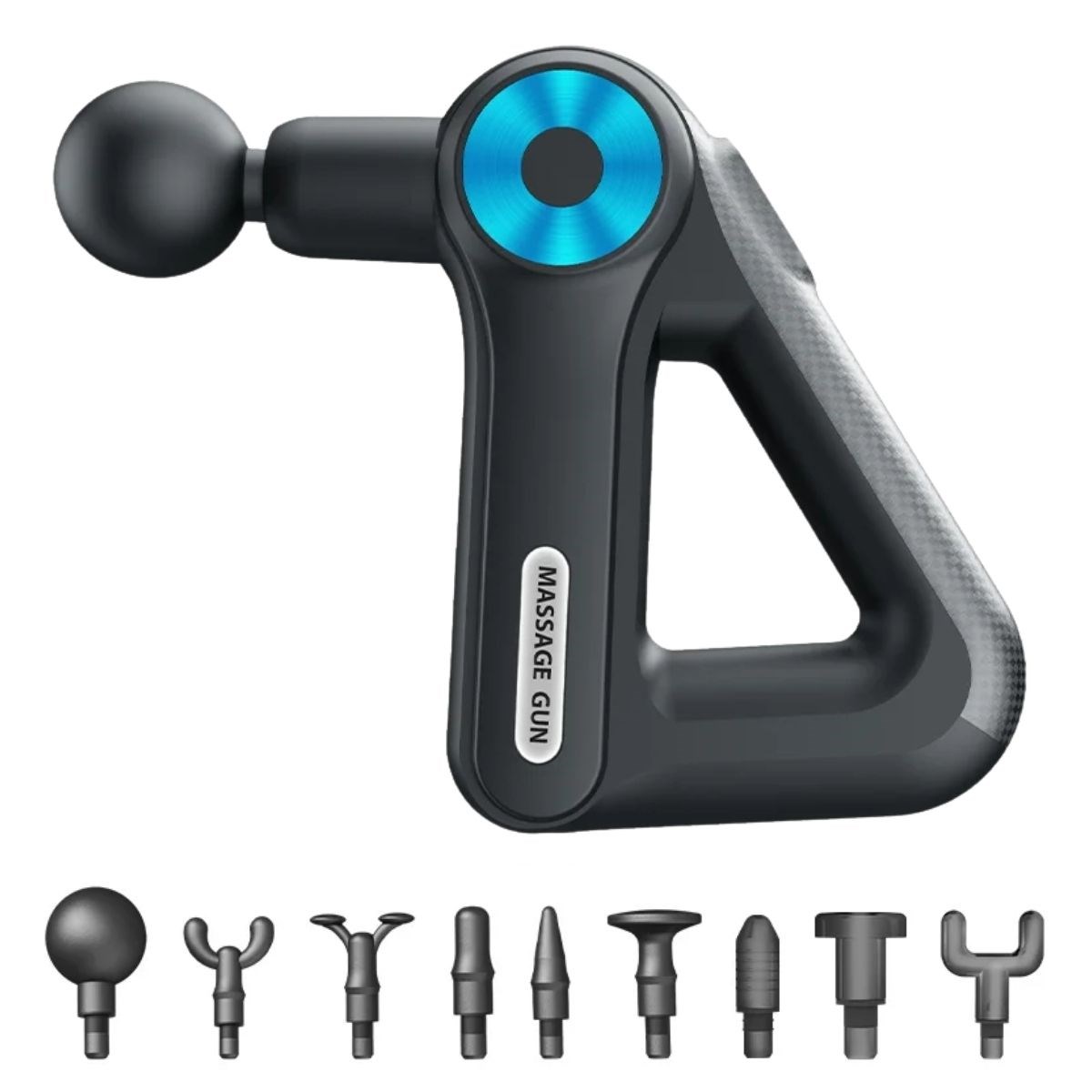 caselka® 12 Farklı Başlıklı Profesyonel Masaj Tabancası - Kas Gevşetici ve Yorgunluk Giderici Masaj Aleti