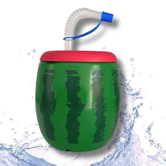 caselka® Karpuz Model Kendiliğinden Pipetli 900 ml Suluk, Matara