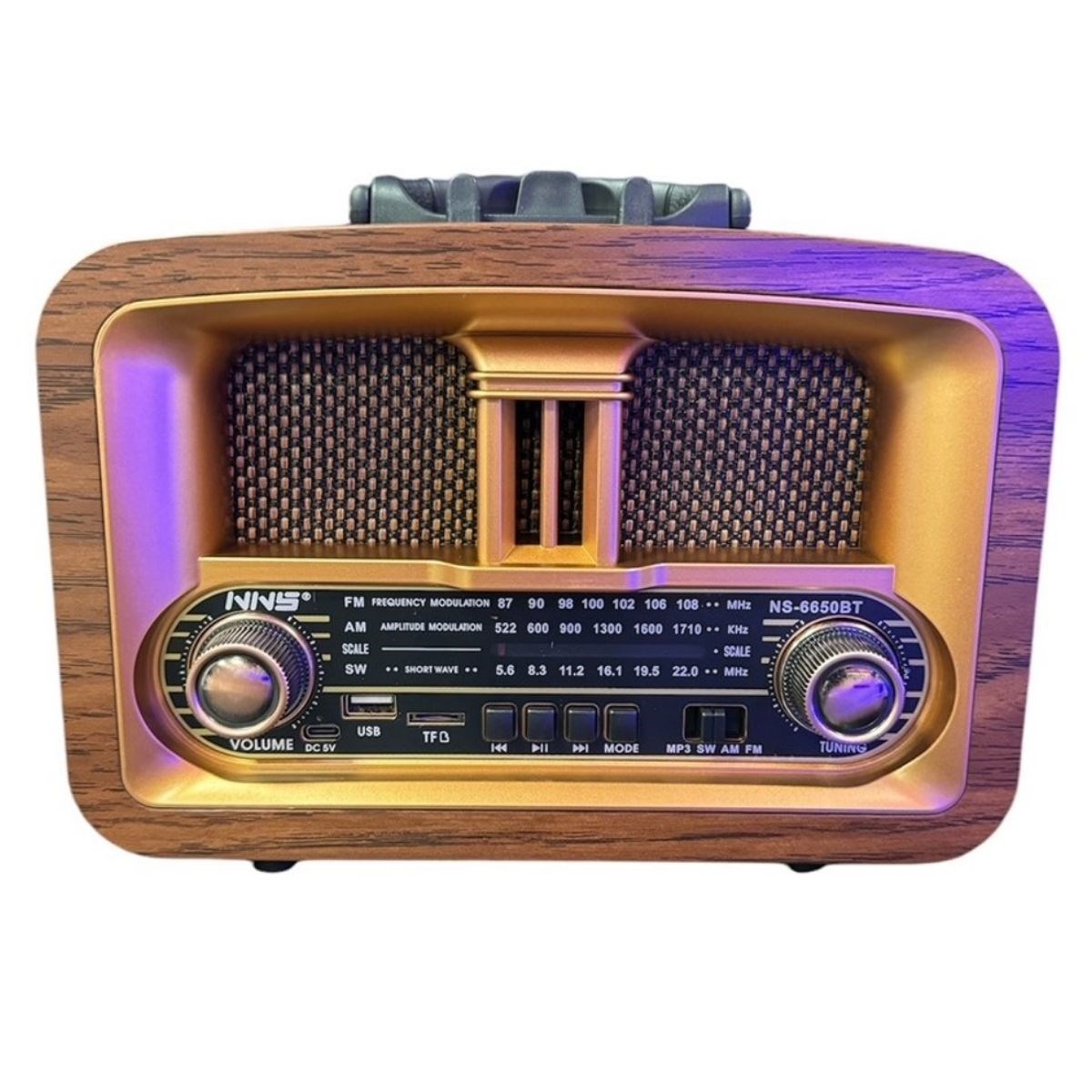 Ürün Gezgini® Taşınabilir Klasik AM/FM/SW  Retro Ev Radyo USB ile Şarj Olabilen Retro Radyo