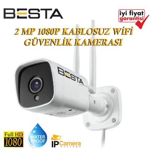 2MP DIŞ MEKAN WİRELESS KABLOSUZ GÜVENLİK KAMERASI WF60