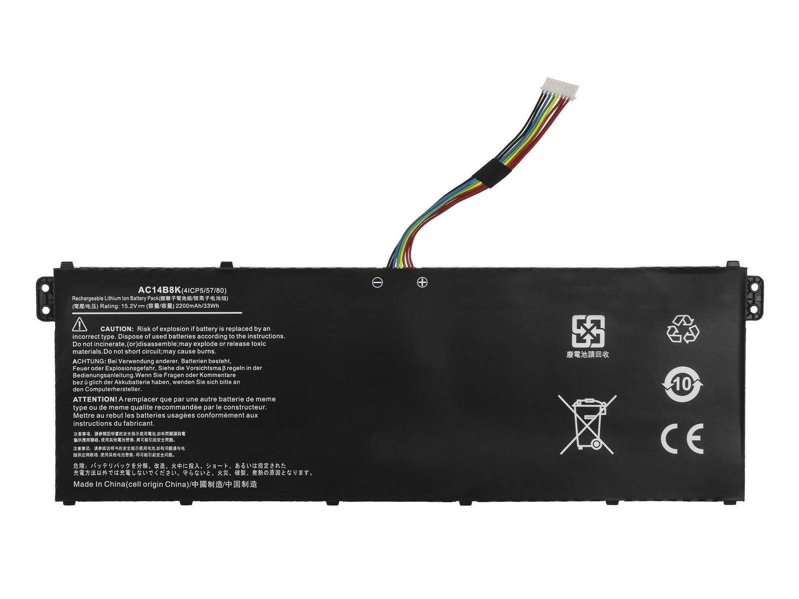 RETRO Acer Aspire A515-41, AC14B8K 4-Cell Notebook Bataryası — Start Teknoloji Ve Danışmanlık San. Tic. Ltd. Şti.