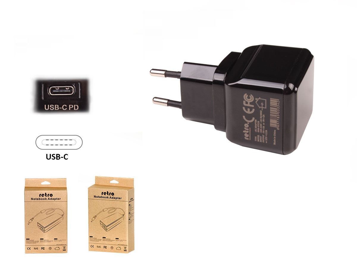 RETRO 18W USB-C PD Tablet ve Telefon Adaptörü RNA-UTC18 — Start Teknoloji Ve Danışmanlık San. Tic. Ltd. Şti.
