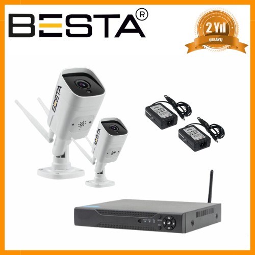 2 Dış Mekan Kablosuz Kamera Seti KD- 2260