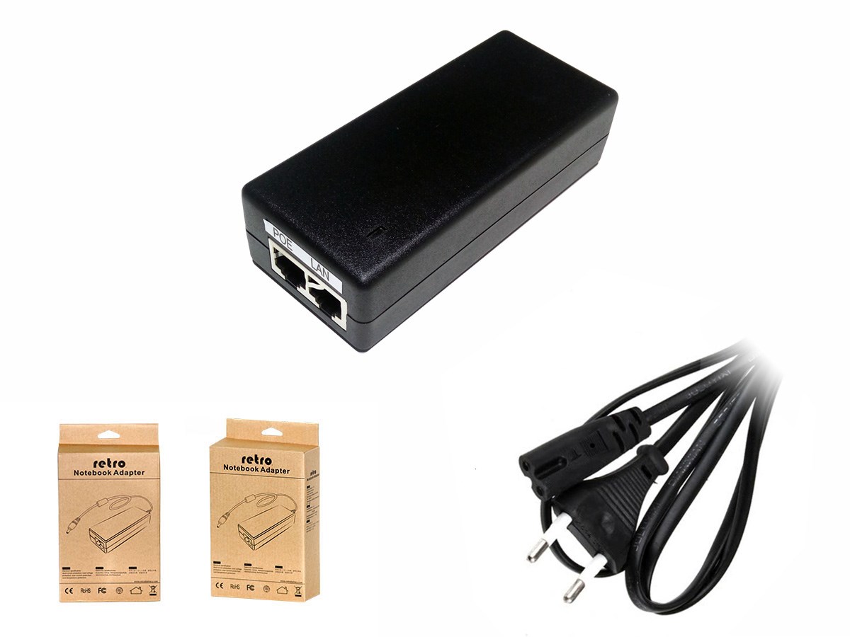RETRO 24V 2A 48W Gigabit POE Adaptör + Injector — Start Teknoloji Ve Danışmanlık San. Tic. Ltd. Şti.