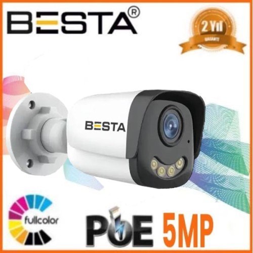 IP POE BT-1241 5mp Warm Led Güvenlik Kamerası