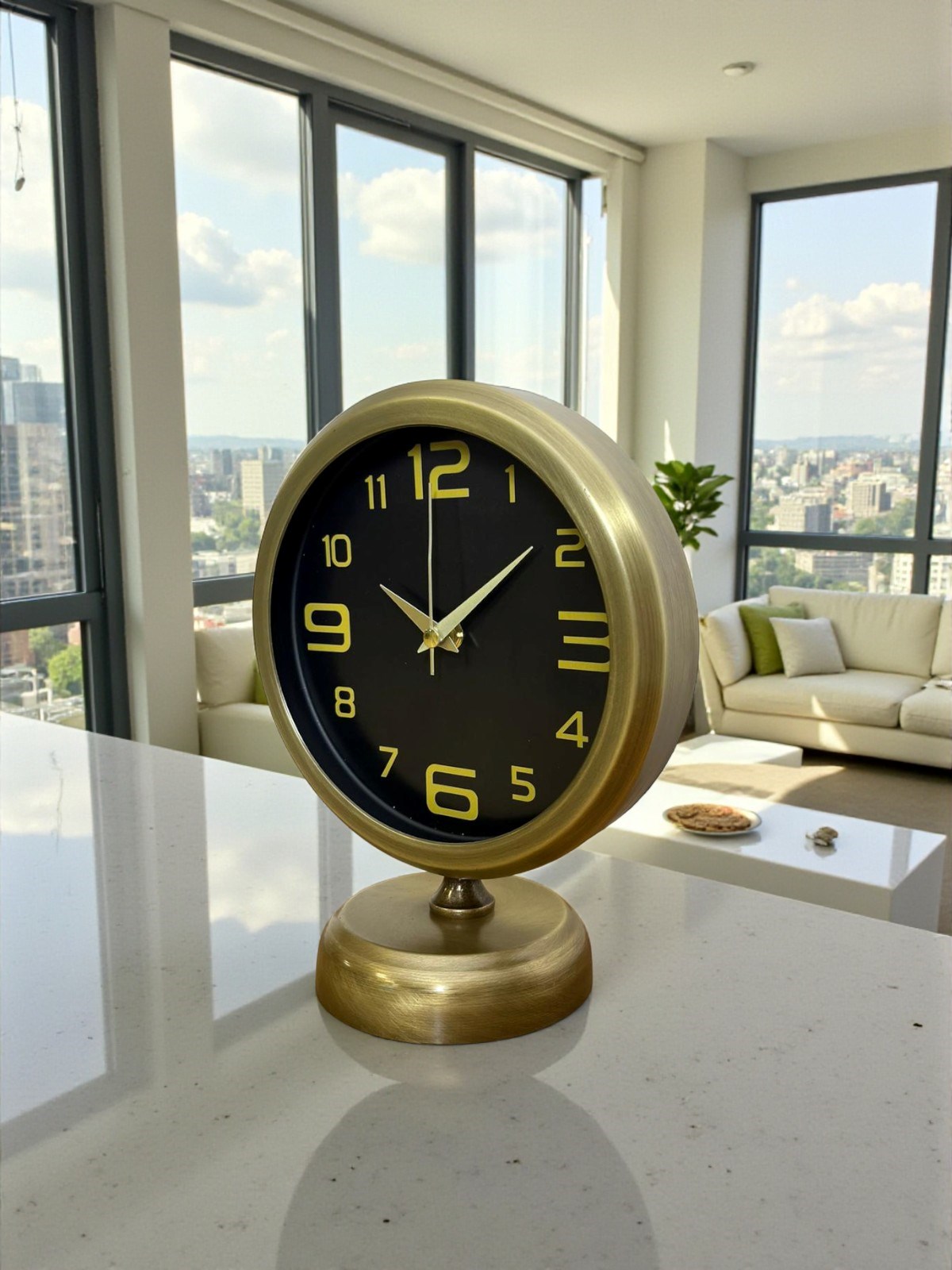 Prestij Vinatge 25 x 20 Cm Metal Masa Saati — Platin duvar saatleri san.tic.ltd.şti. — görsel 3