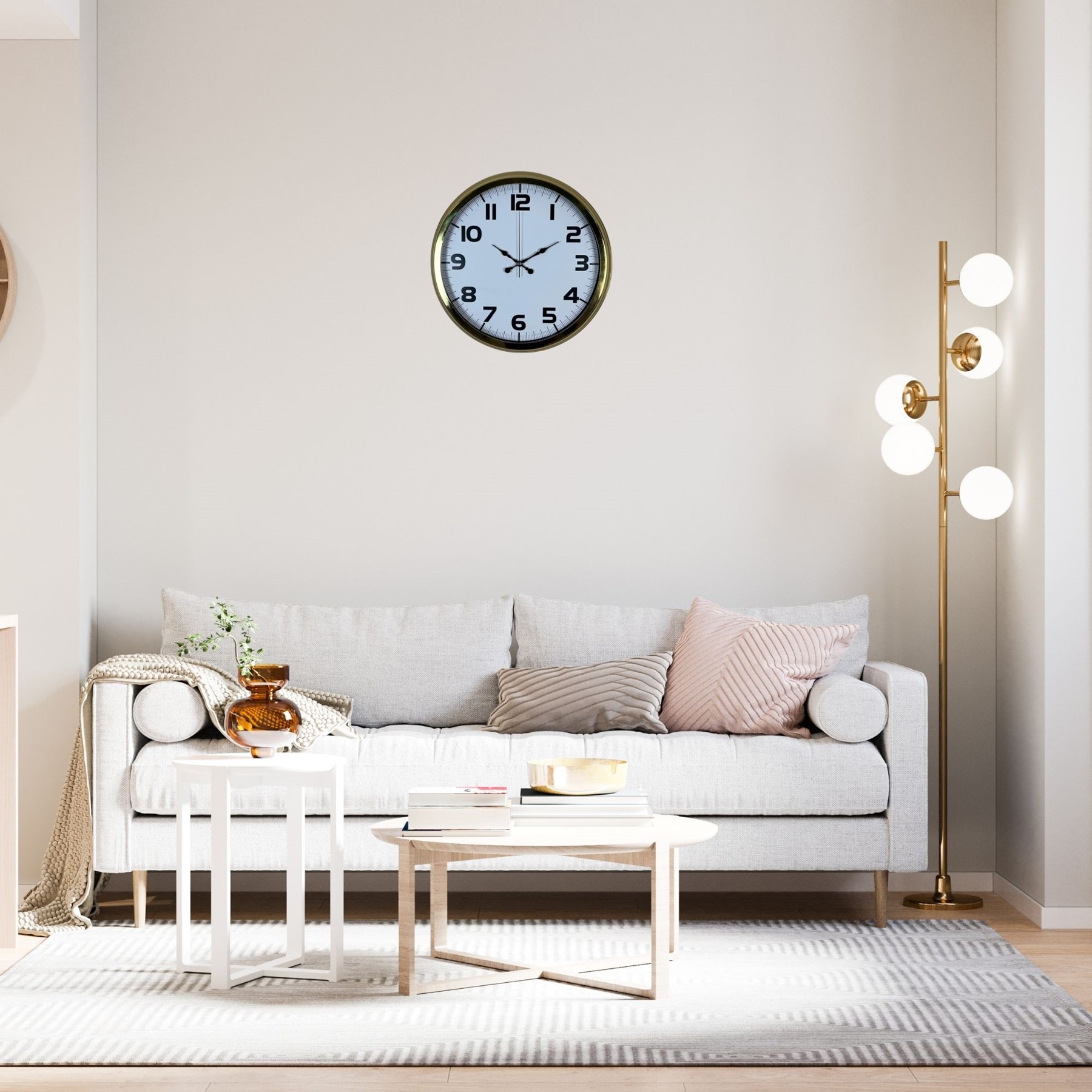 Aurelia Gold 40 Cm Metal Duvar Saati — Platin duvar saatleri san.tic.ltd.şti.