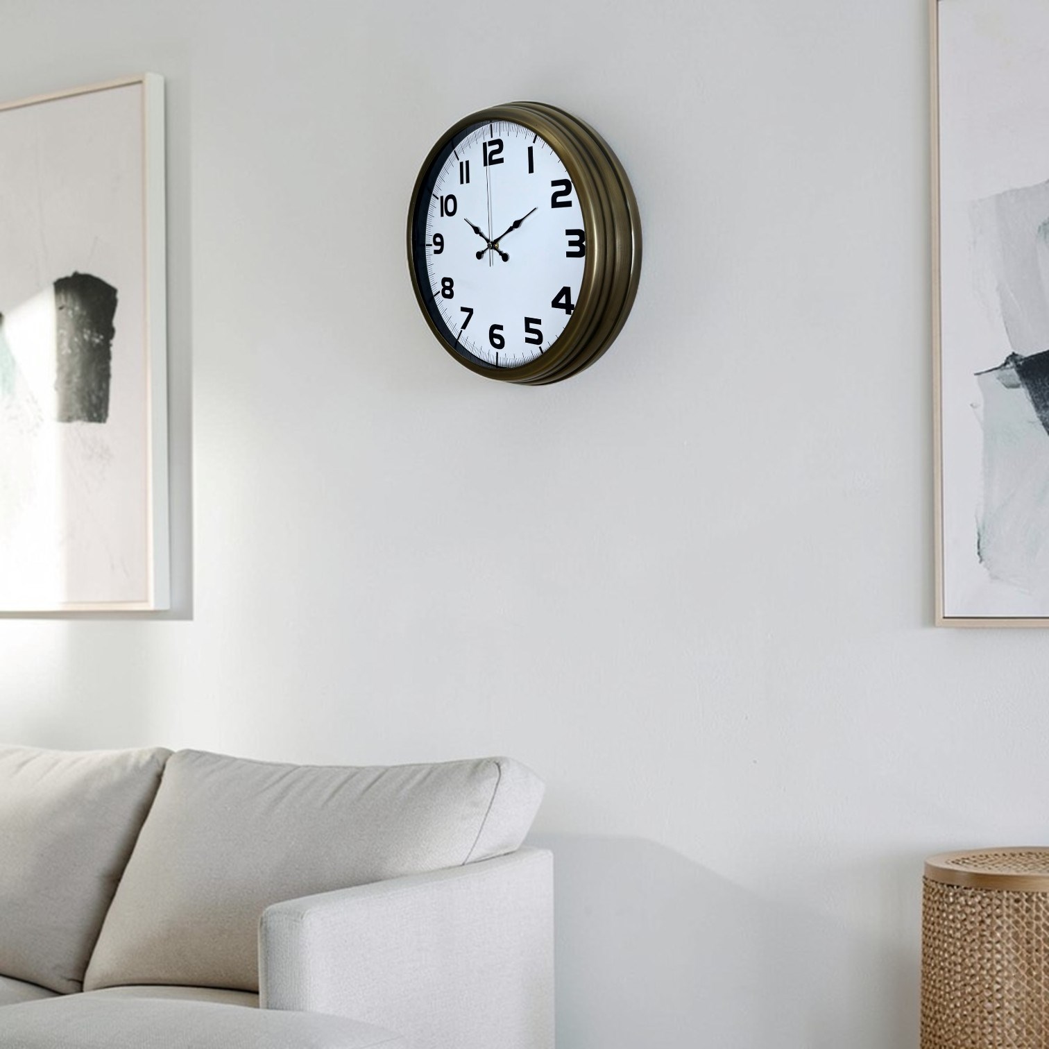 Antik Stil Eskitme 40 Cm Metal Duvar Saati — Platin duvar saatleri san.tic.ltd.şti. — görsel 2