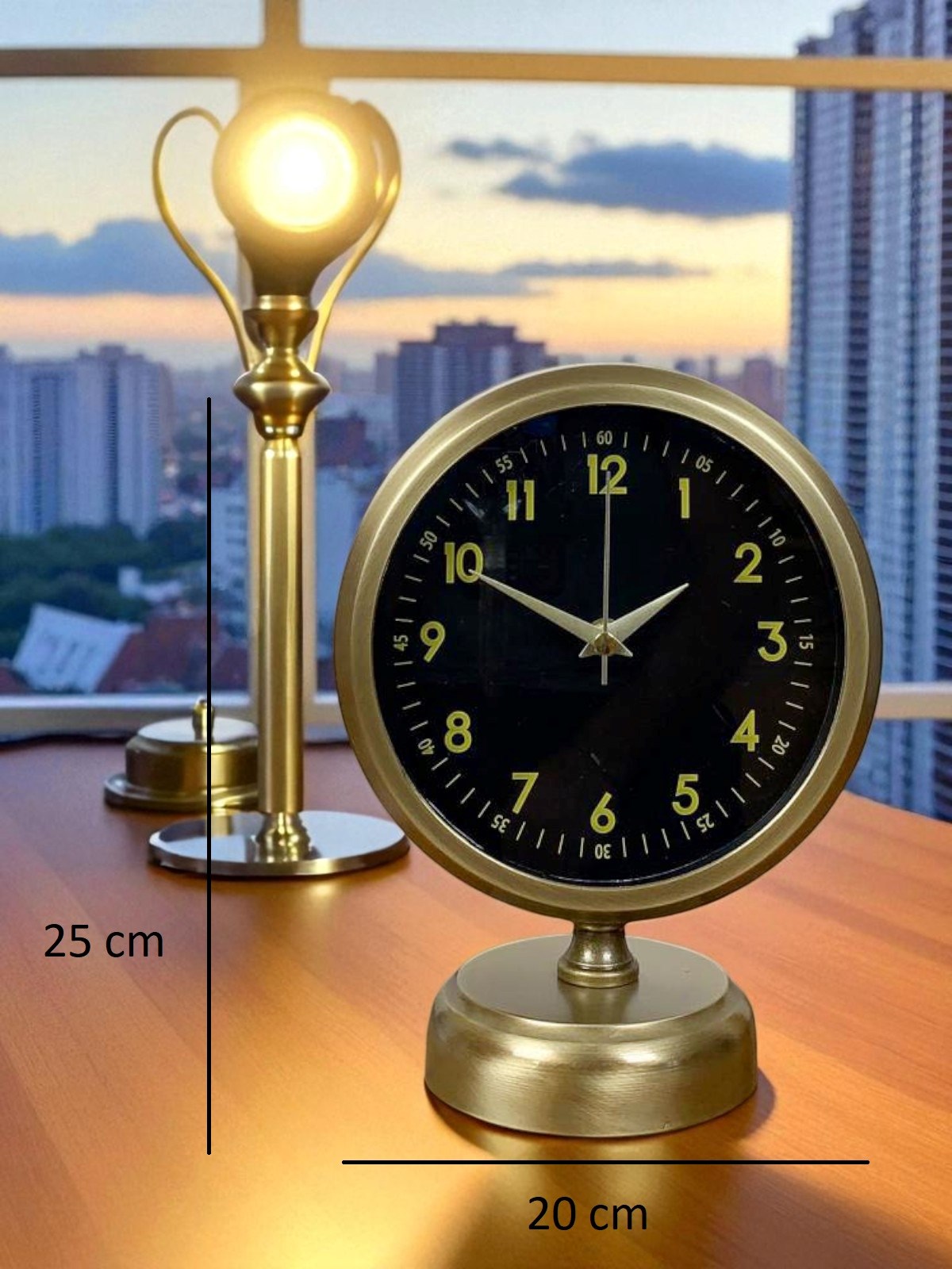 Vintage Craft 25 x 20 Eskitme Metal Masa Saati — Platin duvar saatleri san.tic.ltd.şti. — görsel 5