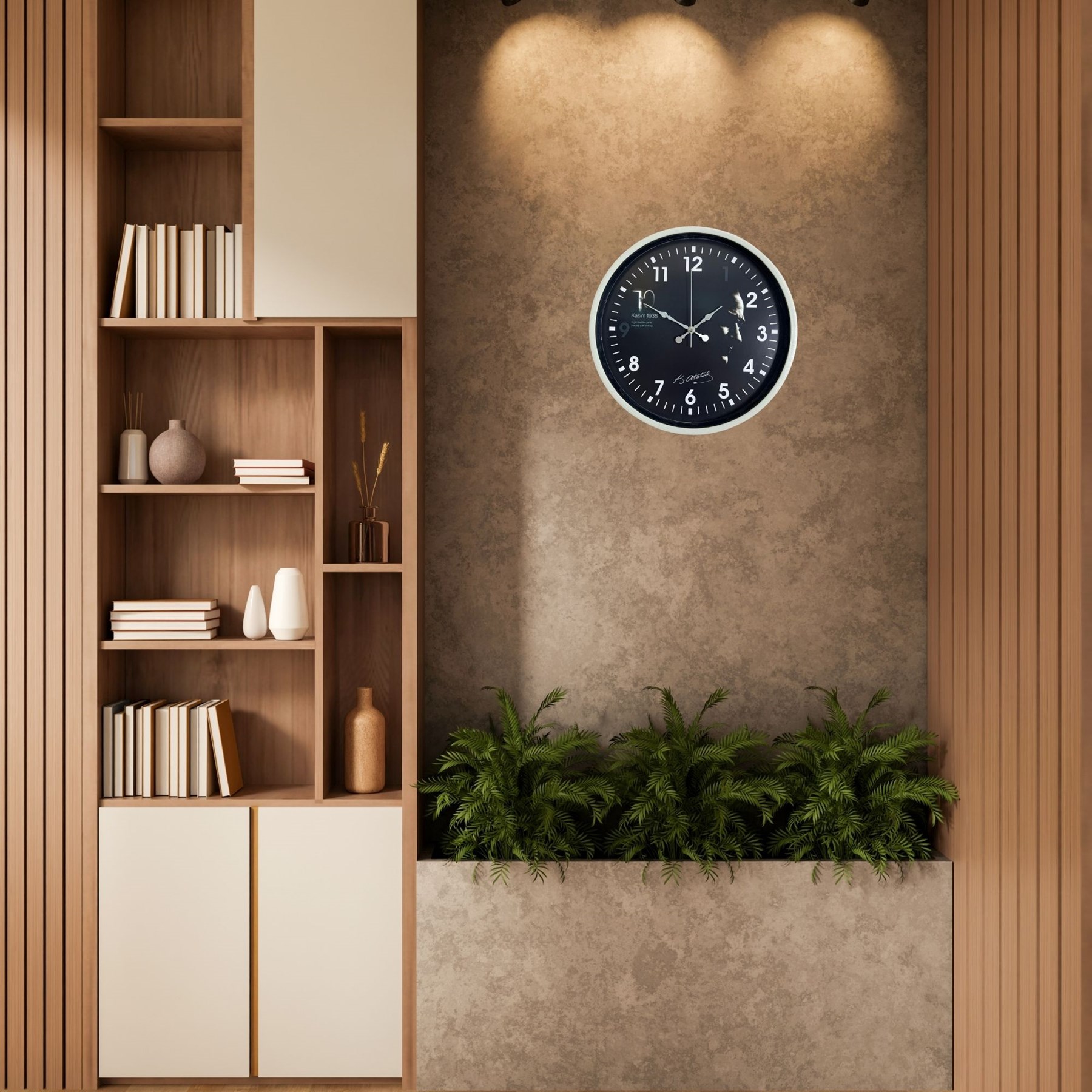 Krem 36 Cm Elegant Atatürk Duvar Saati — Platin duvar saatleri san.tic.ltd.şti.