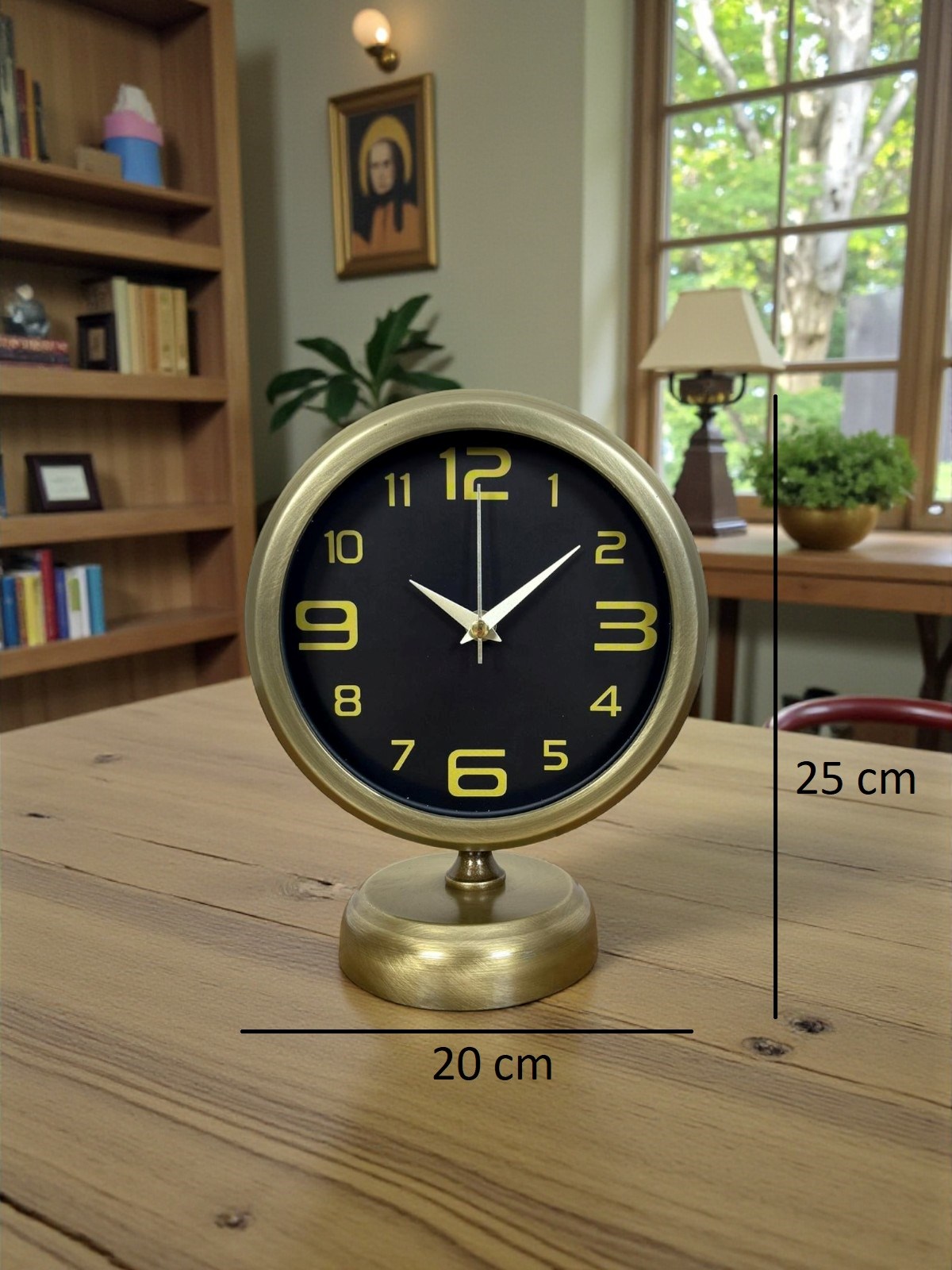 Prestij Vinatge 25 x 20 Cm Metal Masa Saati — Platin duvar saatleri san.tic.ltd.şti. — görsel 5