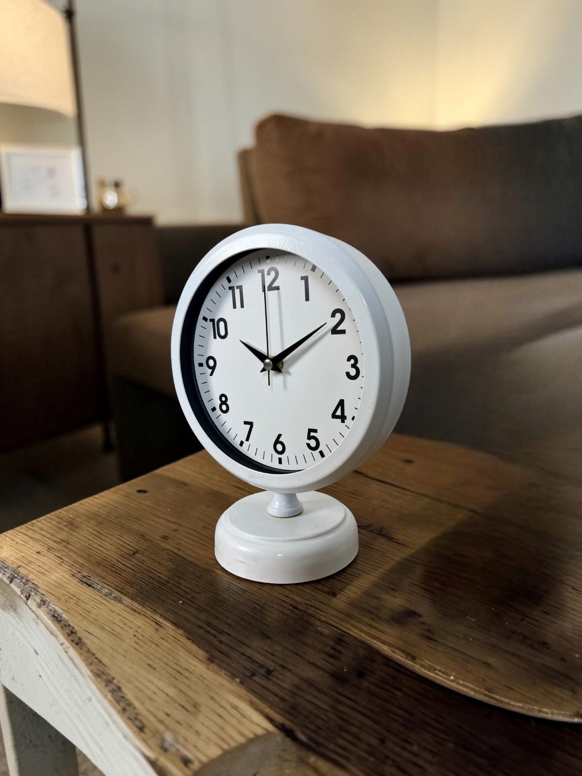 Softline Beyaz 25 x 20 Cm Metal Masa Saati — Platin duvar saatleri san.tic.ltd.şti. — görsel 2