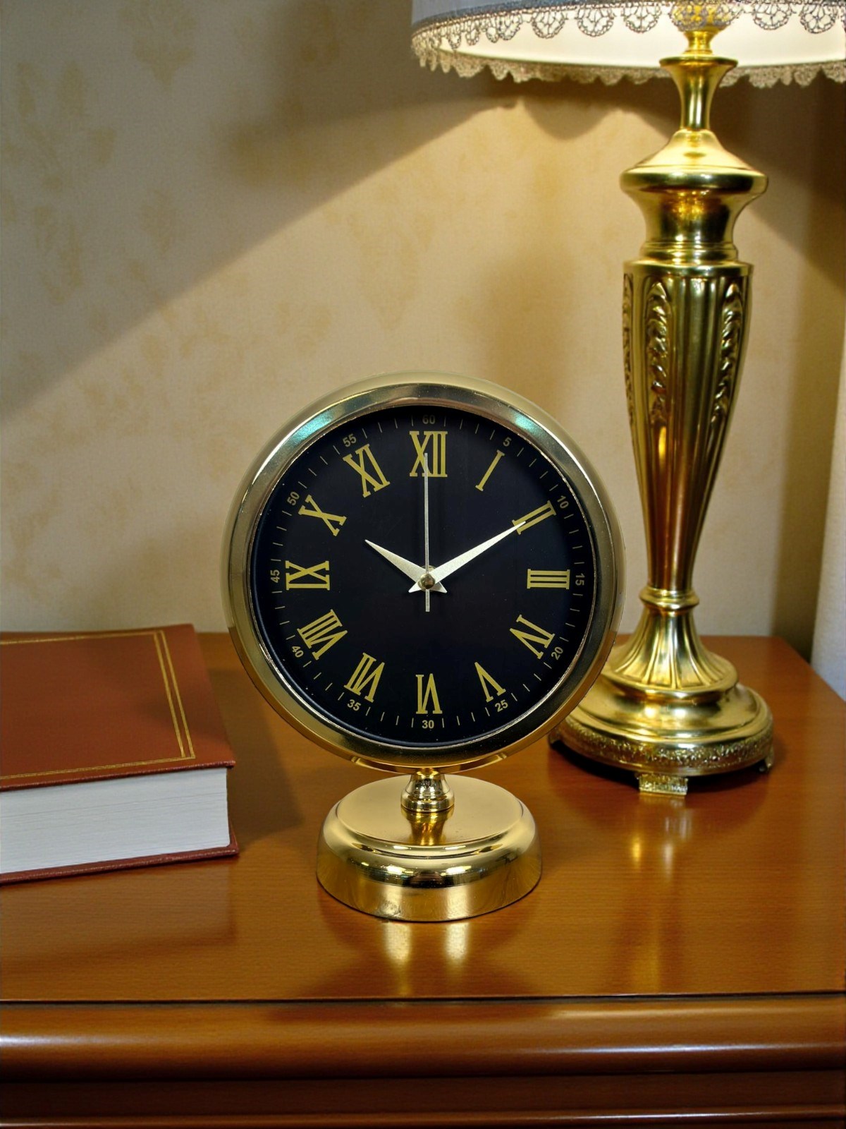 Prestige Gold Roma 25 x 20 Cm Metal Masa Saati — Platin duvar saatleri san.tic.ltd.şti. — görsel 3