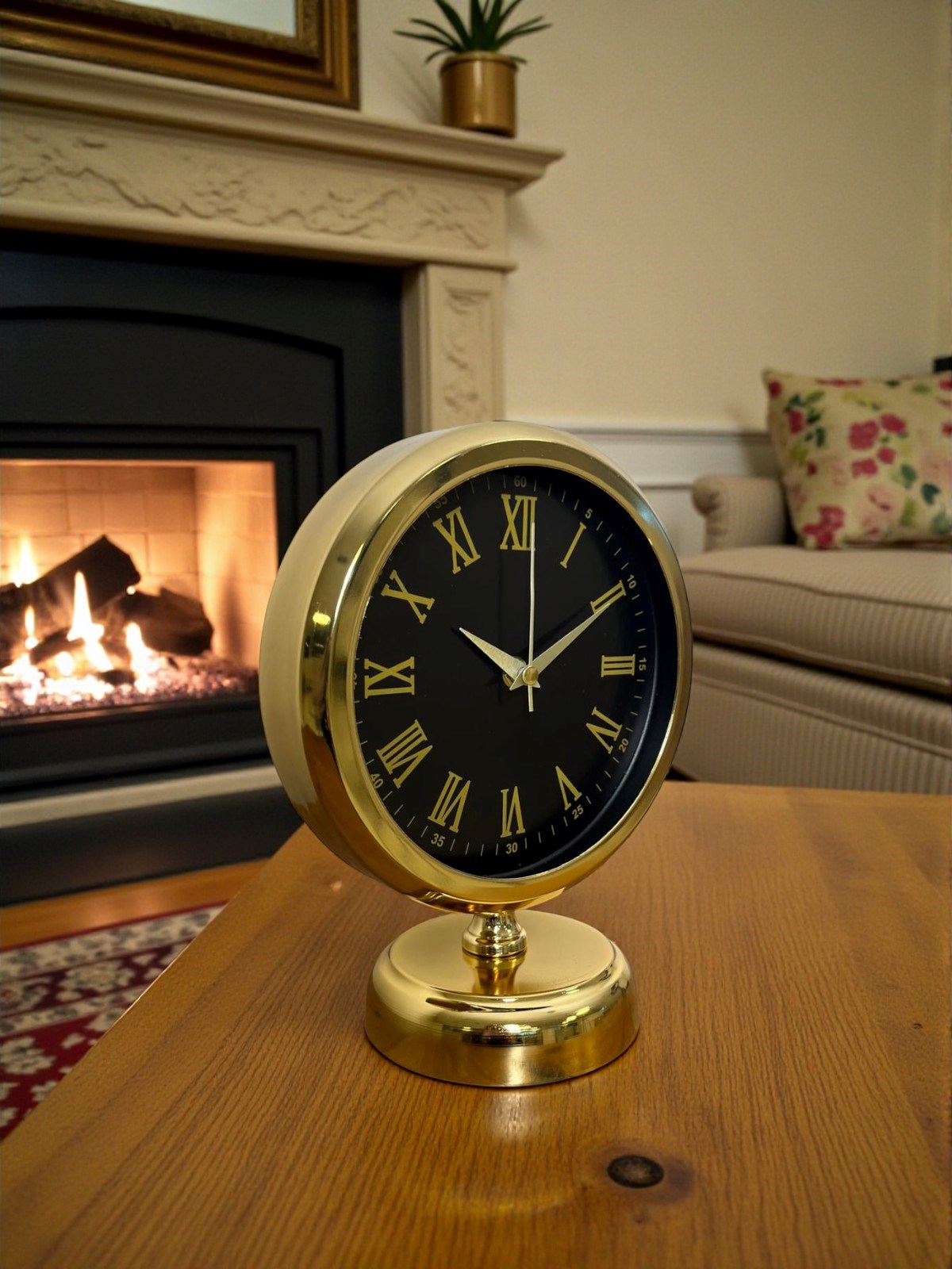 Prestige Gold Roma 25 x 20 Cm Metal Masa Saati — Platin duvar saatleri san.tic.ltd.şti.