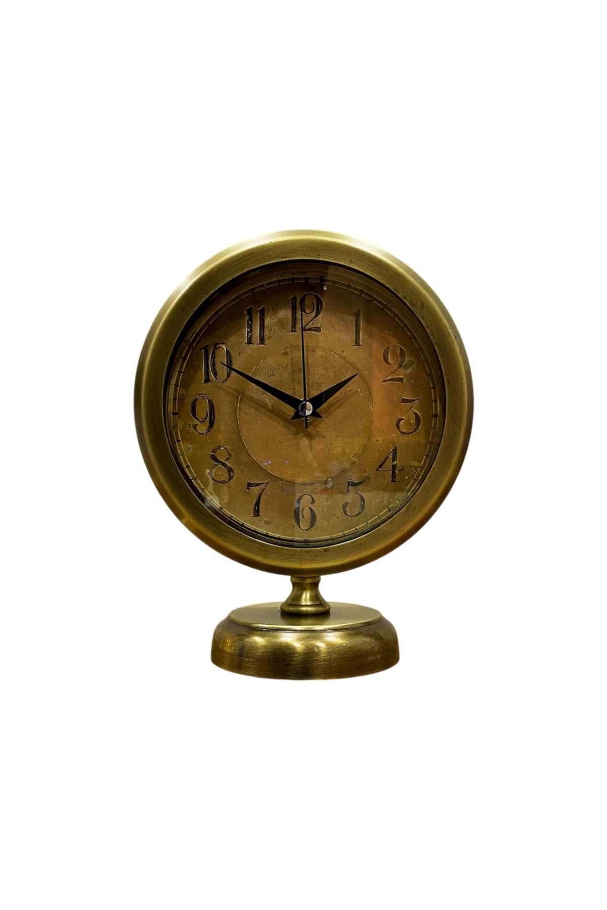 Retro Eskitme 25 x 20 Cm Metal Şık Masa Saati — Platin duvar saatleri san.tic.ltd.şti. — görsel 4