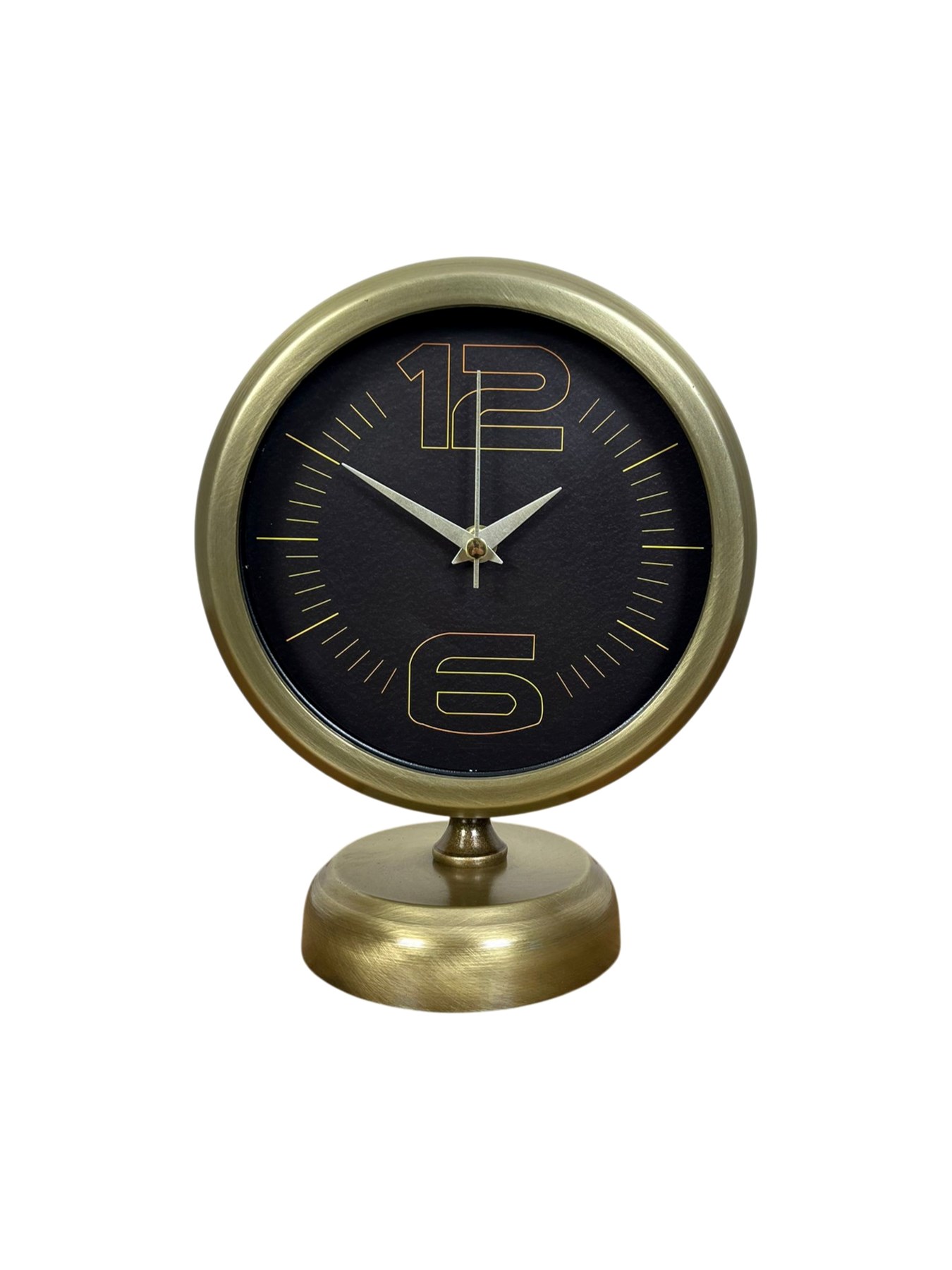 Retro Modern Tasarım 25 x 20 Cm Metal Masa Saati — Platin duvar saatleri san.tic.ltd.şti. — görsel 4
