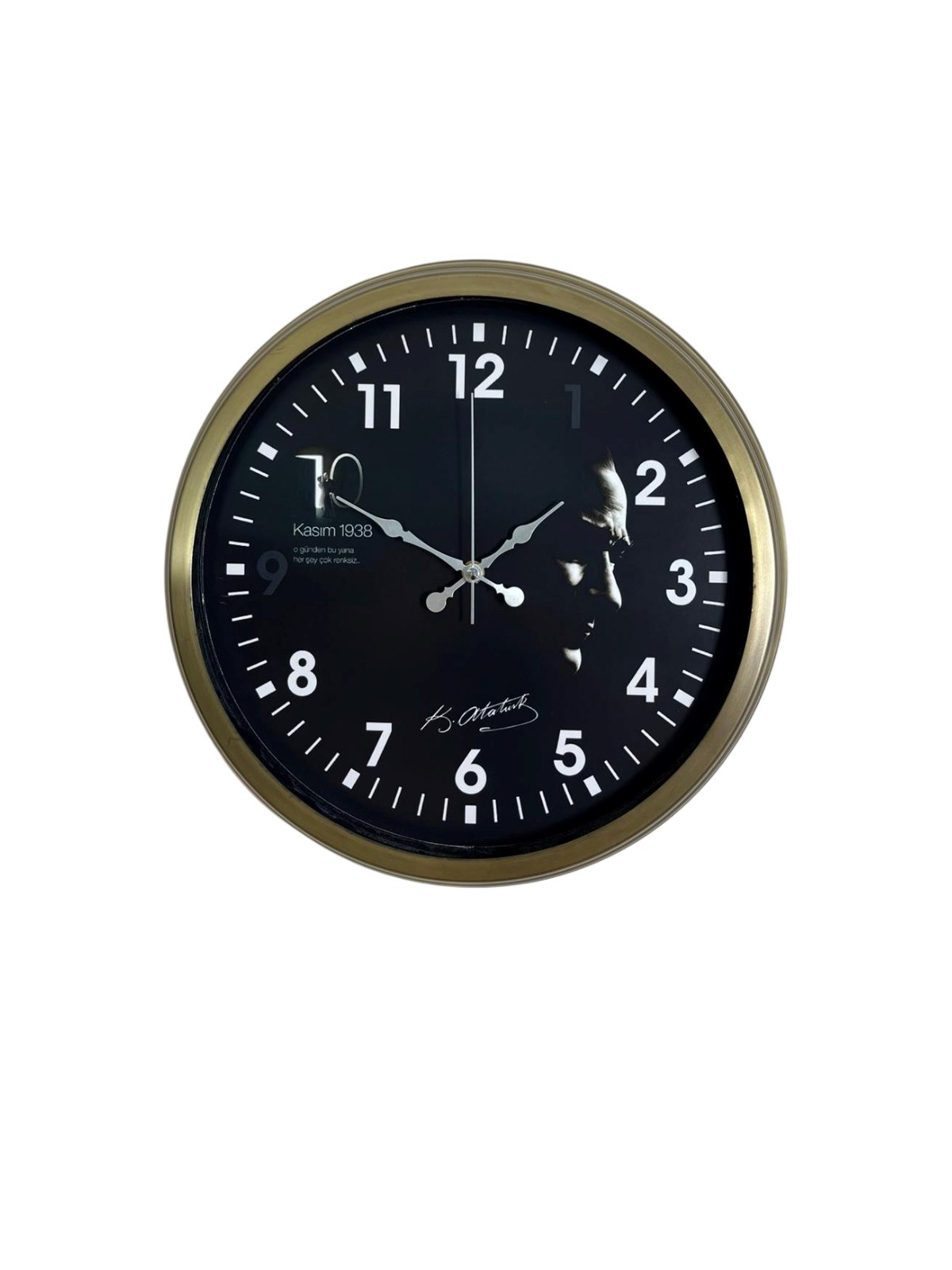 Vintage Prestige 40 Cm Eskitme Atatürk Duvar Saati — Platin duvar saatleri san.tic.ltd.şti. — görsel 3