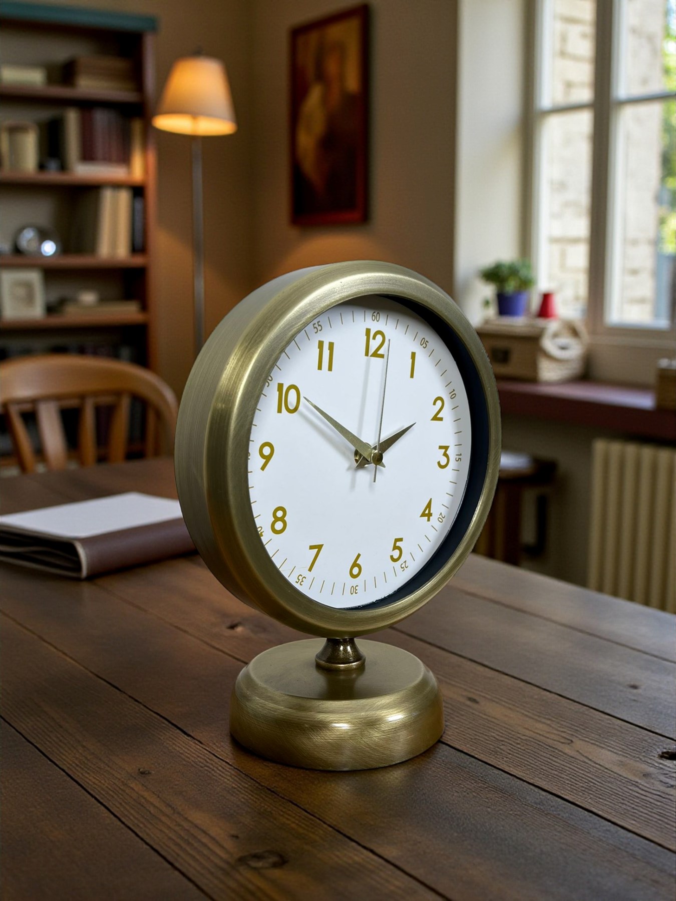 Vintage Luxury 25 x 20 Cm Eskitme Metal Masa Saati — Platin duvar saatleri san.tic.ltd.şti. — görsel 2