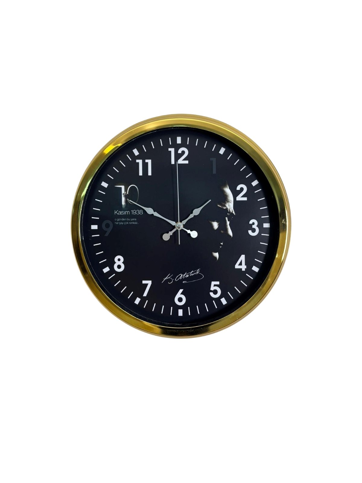 Gold Cumhuriyet Mirası 40 Cm Metal Duvar Saati — Platin duvar saatleri san.tic.ltd.şti. — görsel 3