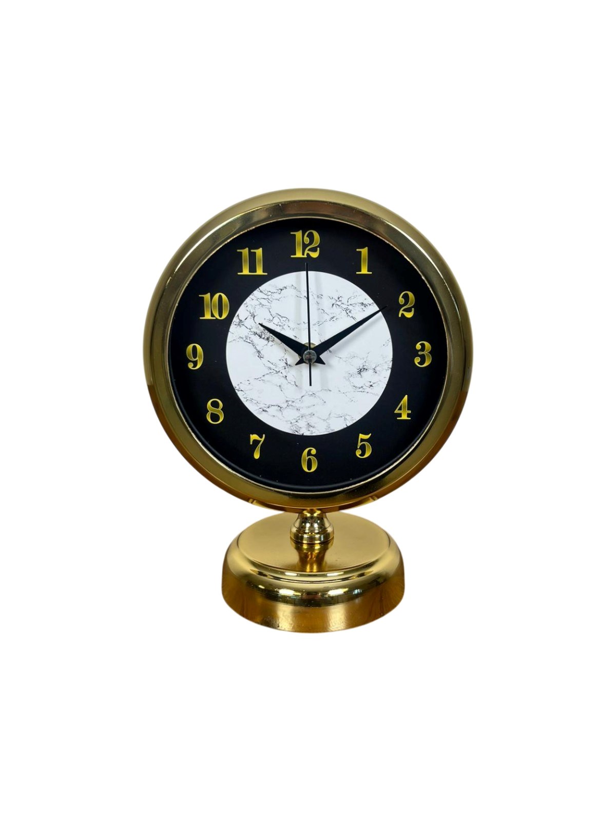 Mermer Işıltısı Gold 25 x 20 Cm Metal Masa Saati — Platin duvar saatleri san.tic.ltd.şti. — görsel 4