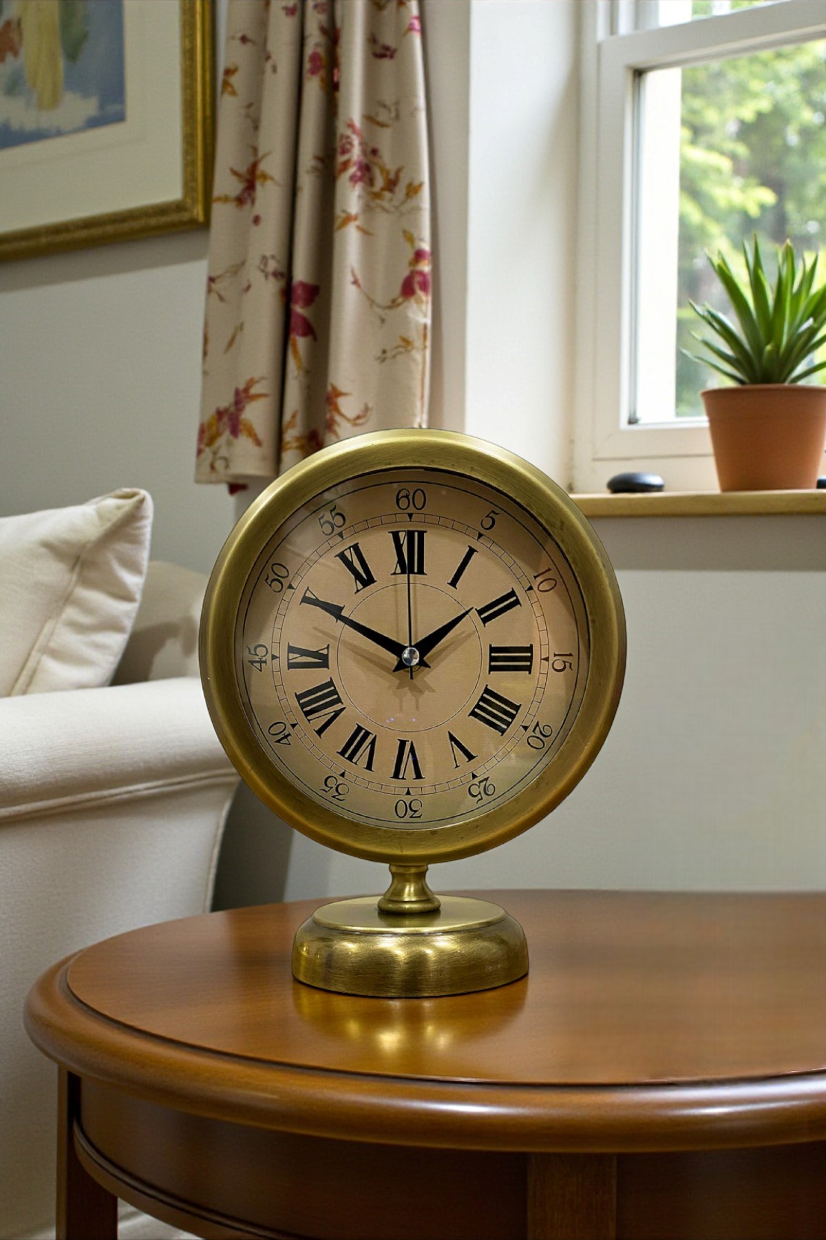 Majestic Time Eskitme 25 x 20 Cm Metal Masa Saati — Platin duvar saatleri san.tic.ltd.şti.