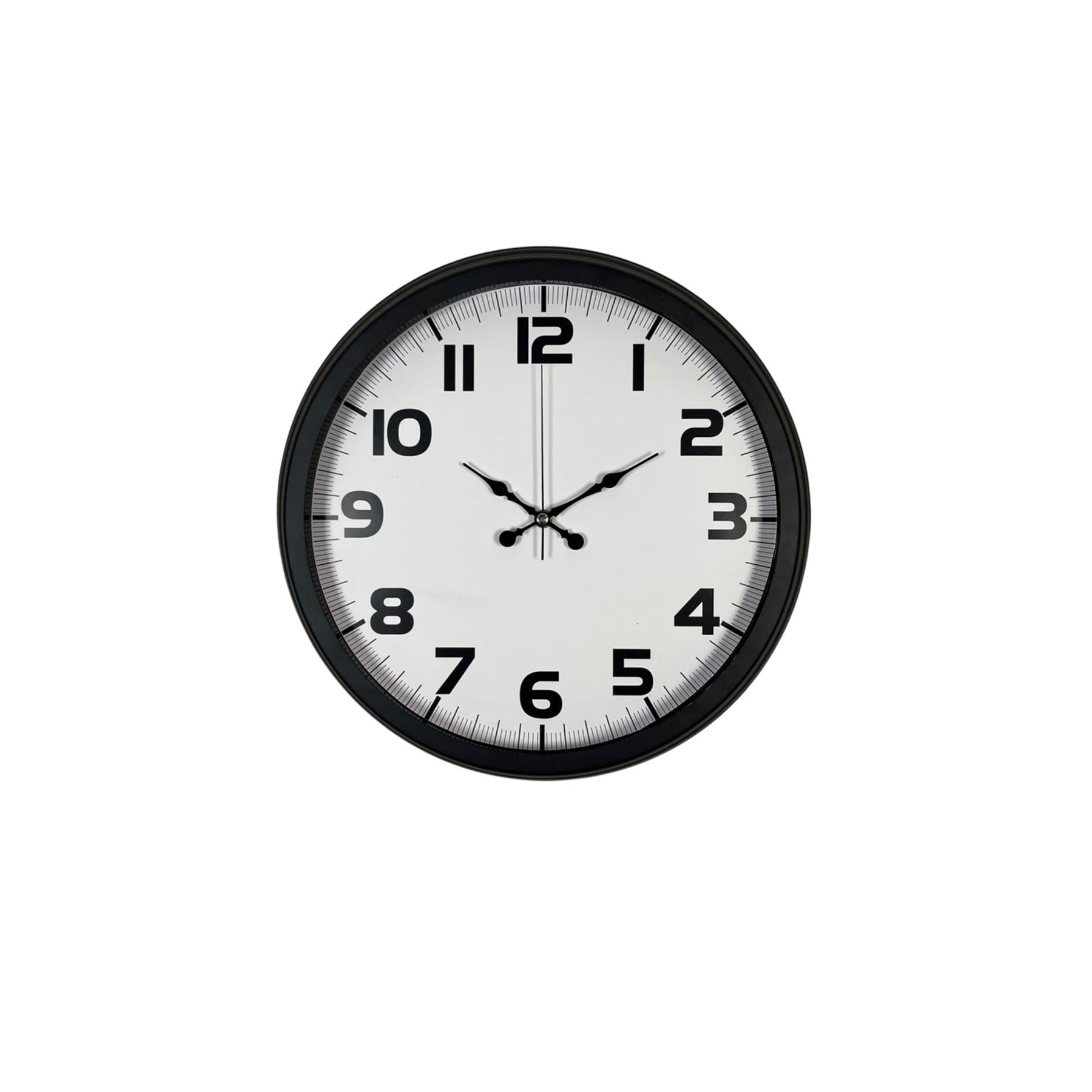 Black Simplex 40 Cm Metal Duvar Saati — Platin duvar saatleri san.tic.ltd.şti. — görsel 3