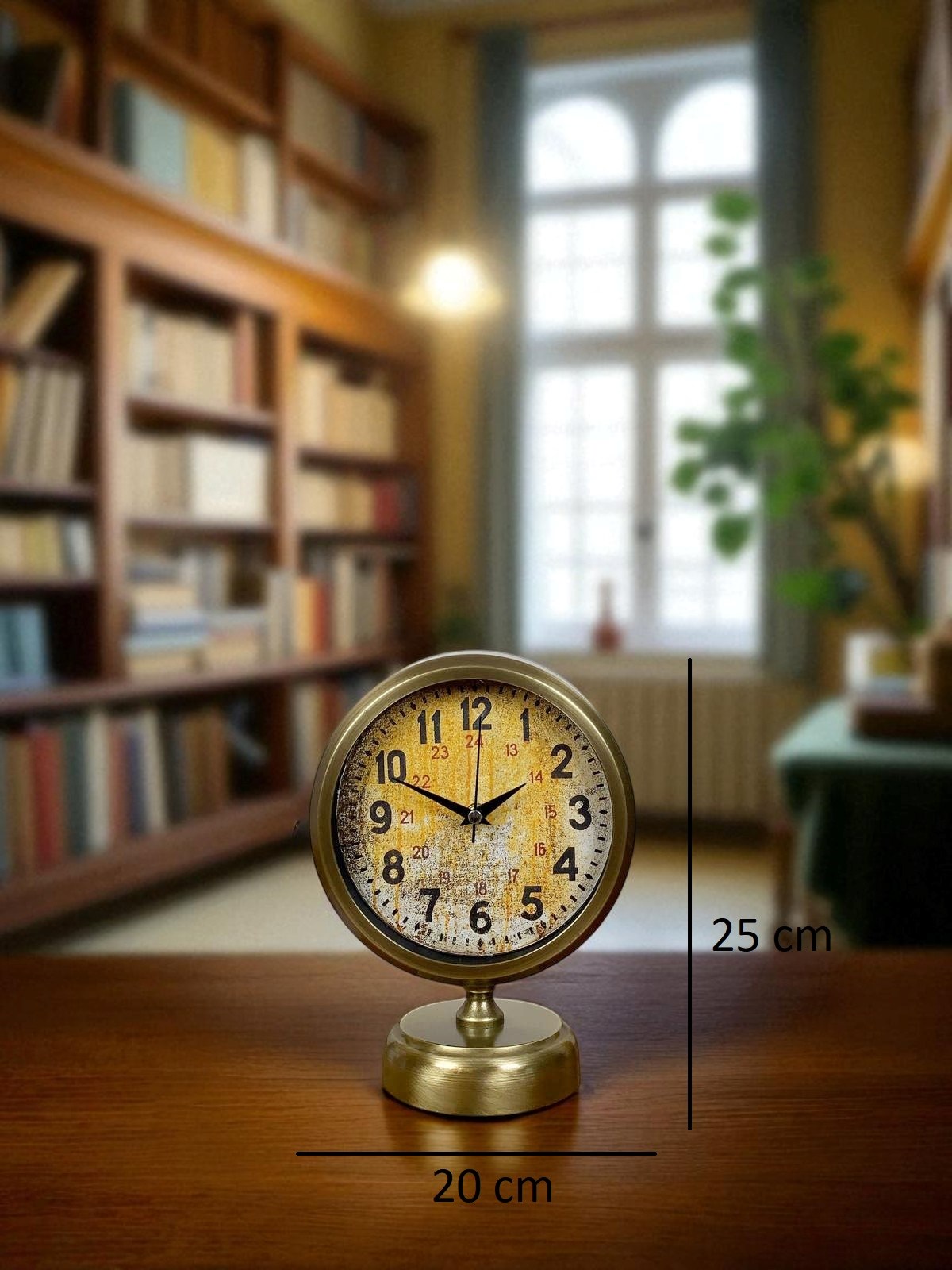 Antique Touch 25x20 Eskitme Metal Masa Saati — Platin duvar saatleri san.tic.ltd.şti. — görsel 5