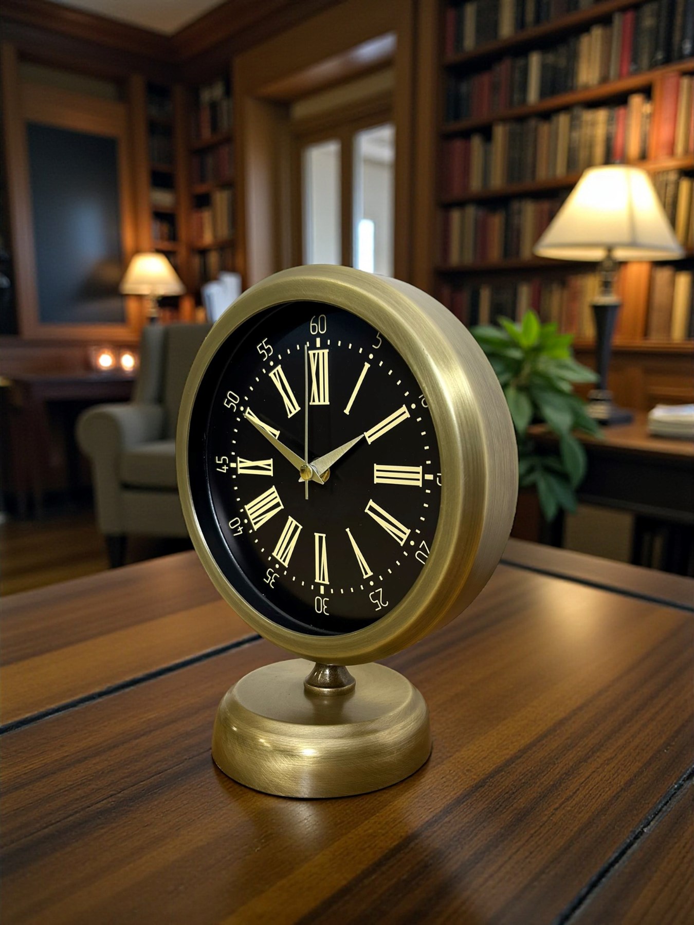 Time Art 25 x 20 Eskitme Metal Masa Saati — Platin duvar saatleri san.tic.ltd.şti.