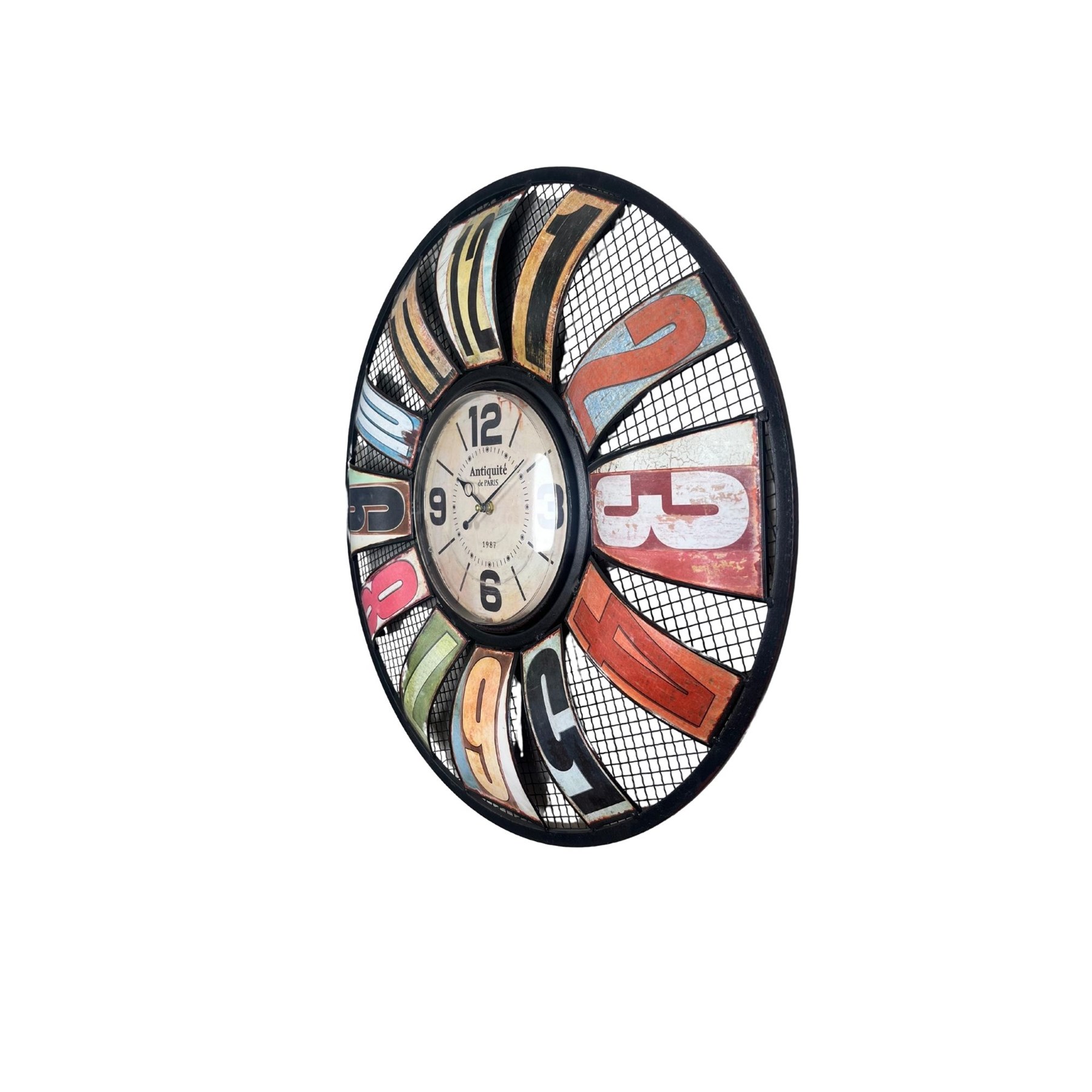 Renkli Rakamlı 60 Cm Duvar Saati — Platin duvar saatleri san.tic.ltd.şti. — görsel 4