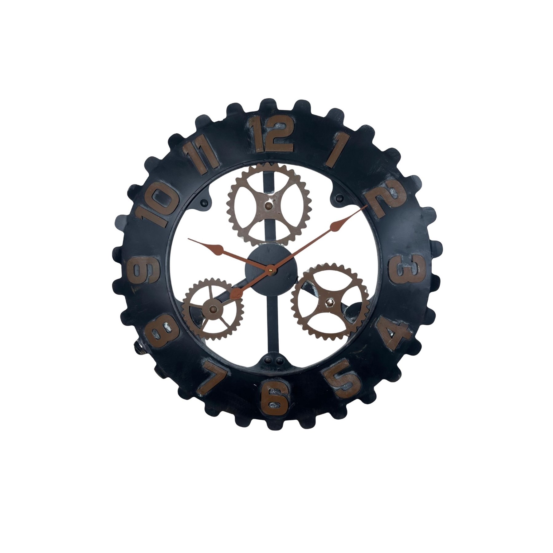 Rustik Metal 68 cm Dekoratif Duvar Saati — Platin duvar saatleri san.tic.ltd.şti. — görsel 3