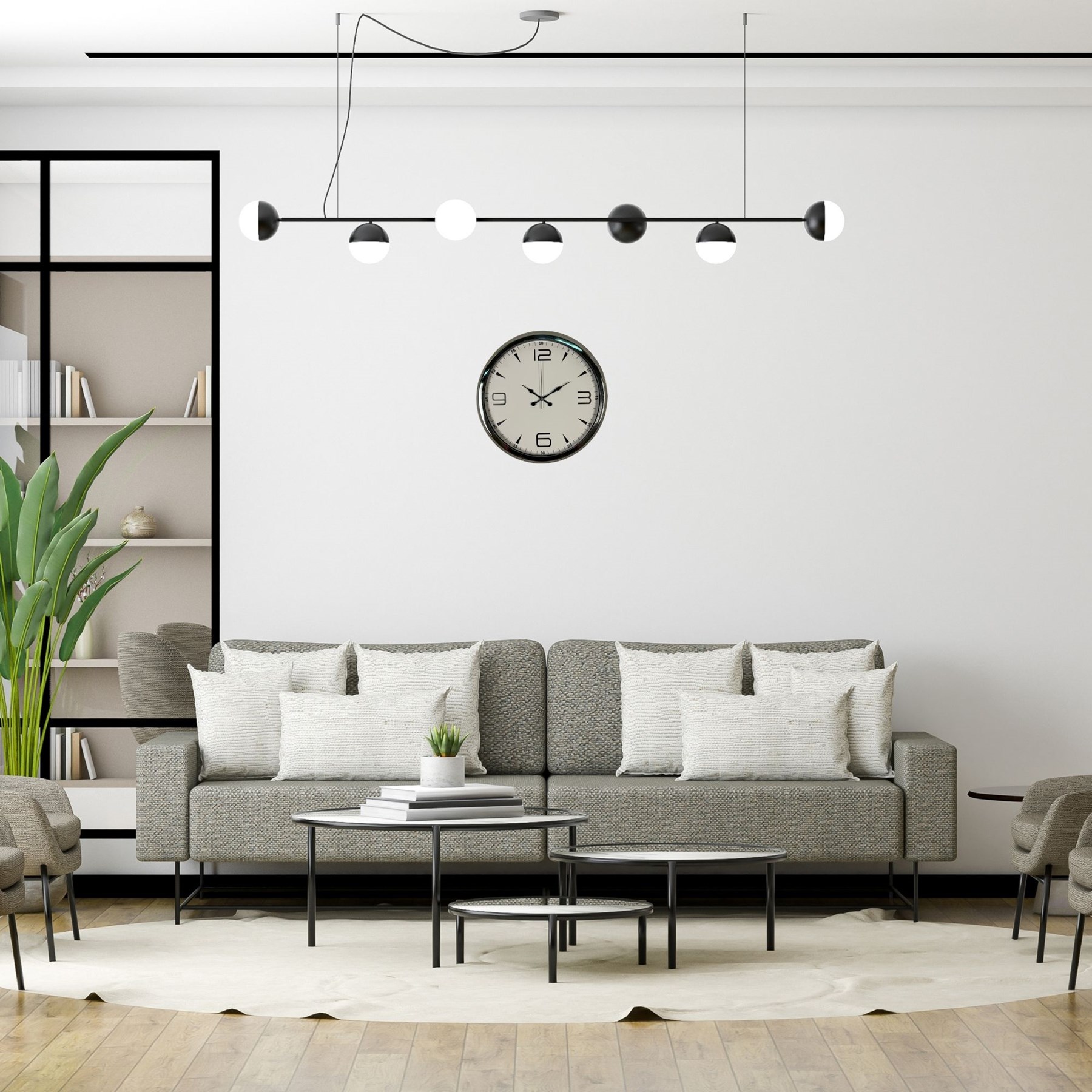 Krom Elegance 40 Cm Metal Duvar Saati — Platin duvar saatleri san.tic.ltd.şti.