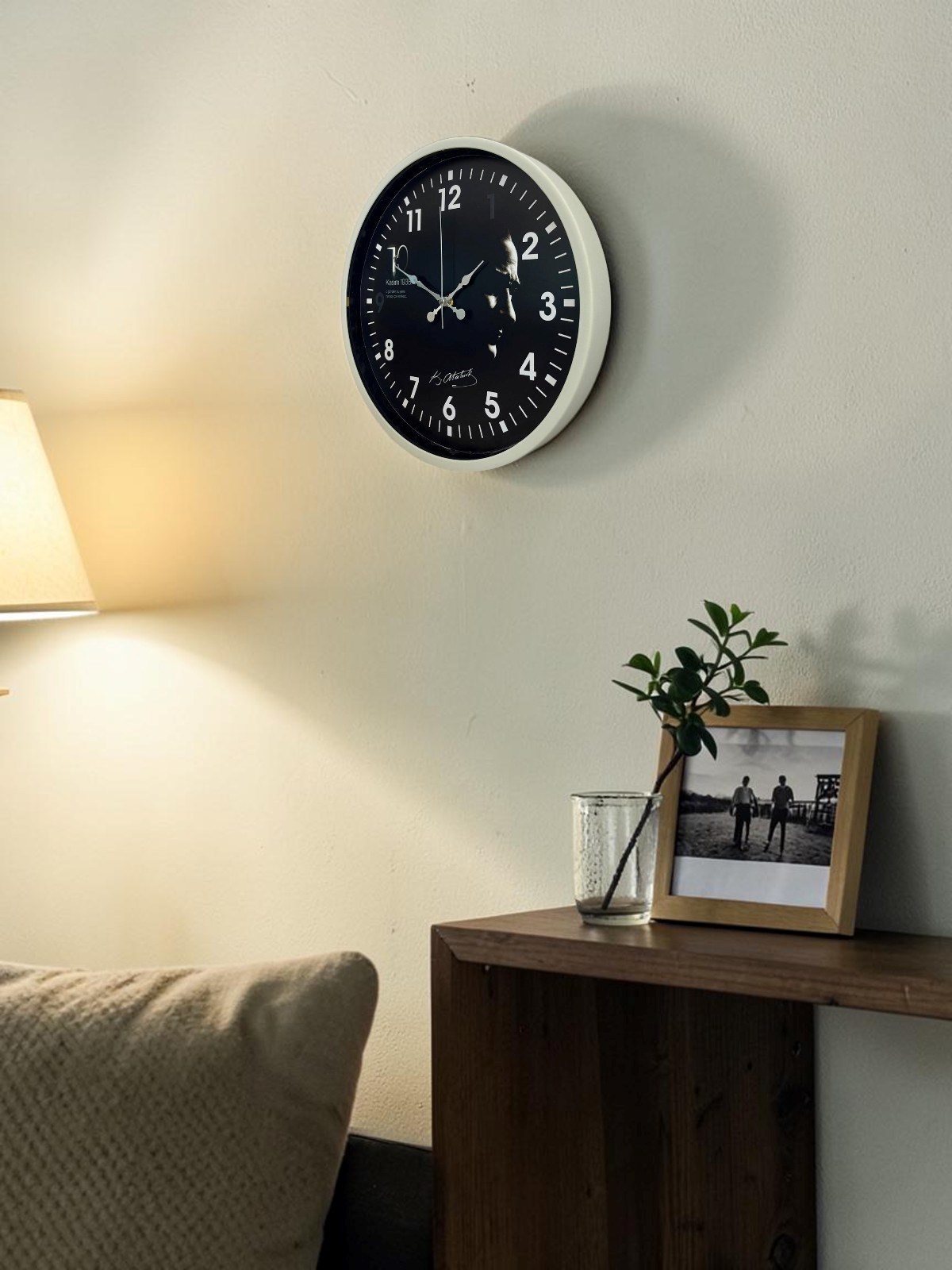 Krem 36 Cm Elegant Atatürk Duvar Saati — Platin duvar saatleri san.tic.ltd.şti. — görsel 2