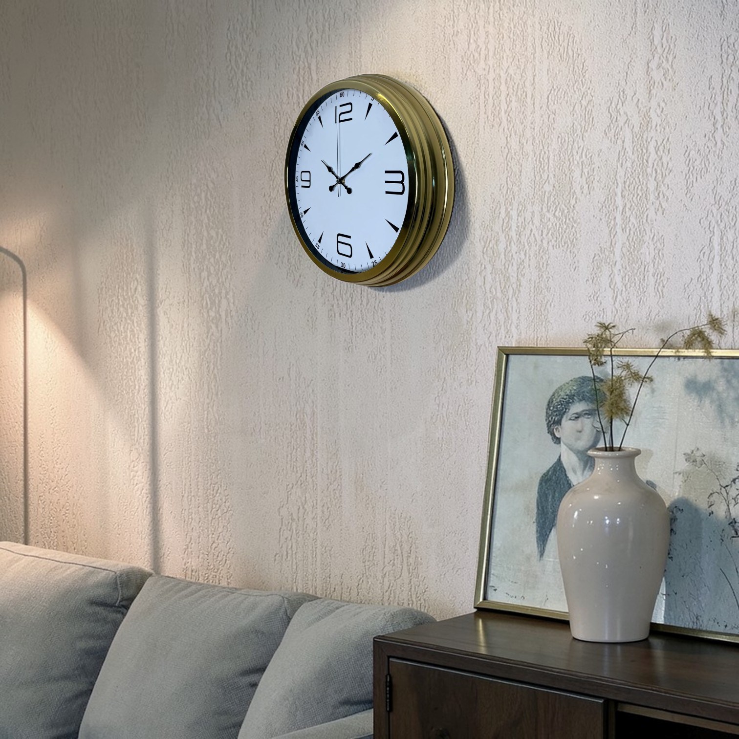 Elite Gold 40 Cm Metal Duvar Saati — Platin duvar saatleri san.tic.ltd.şti. — görsel 2