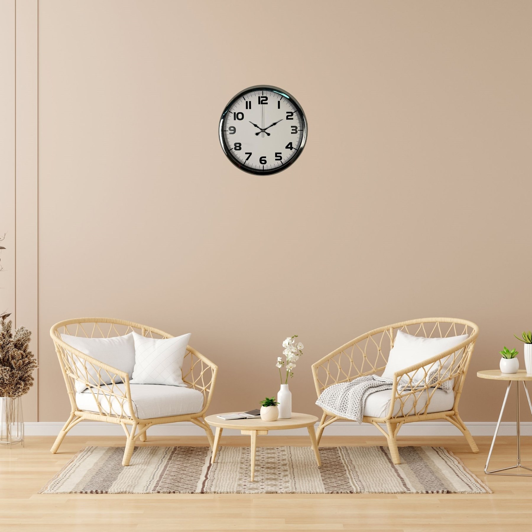 Krom Prime 40 Cm Metal Duvar Saati — Platin duvar saatleri san.tic.ltd.şti.