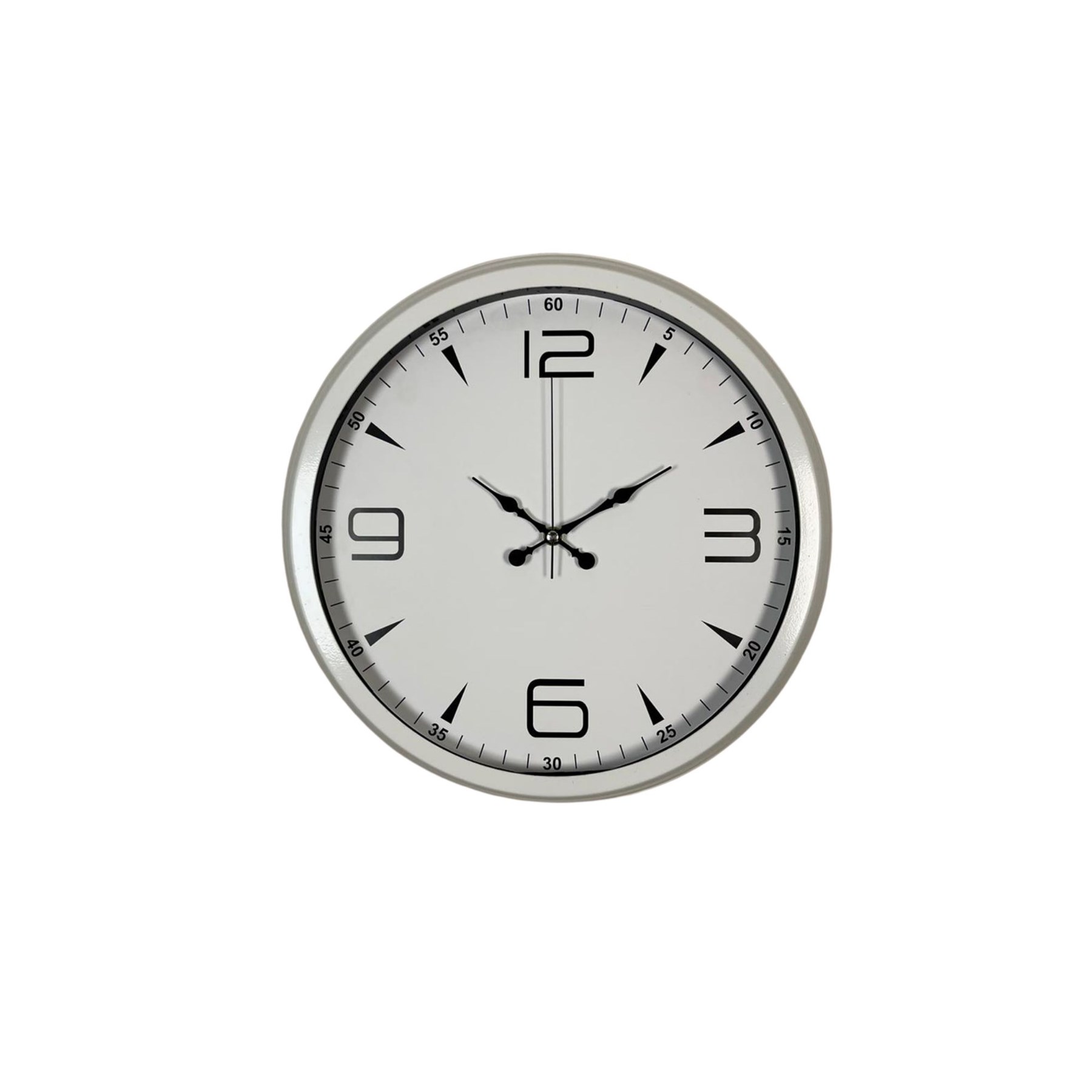 White Index 40 Cm Metal Duvar Saati — Platin duvar saatleri san.tic.ltd.şti. — görsel 3