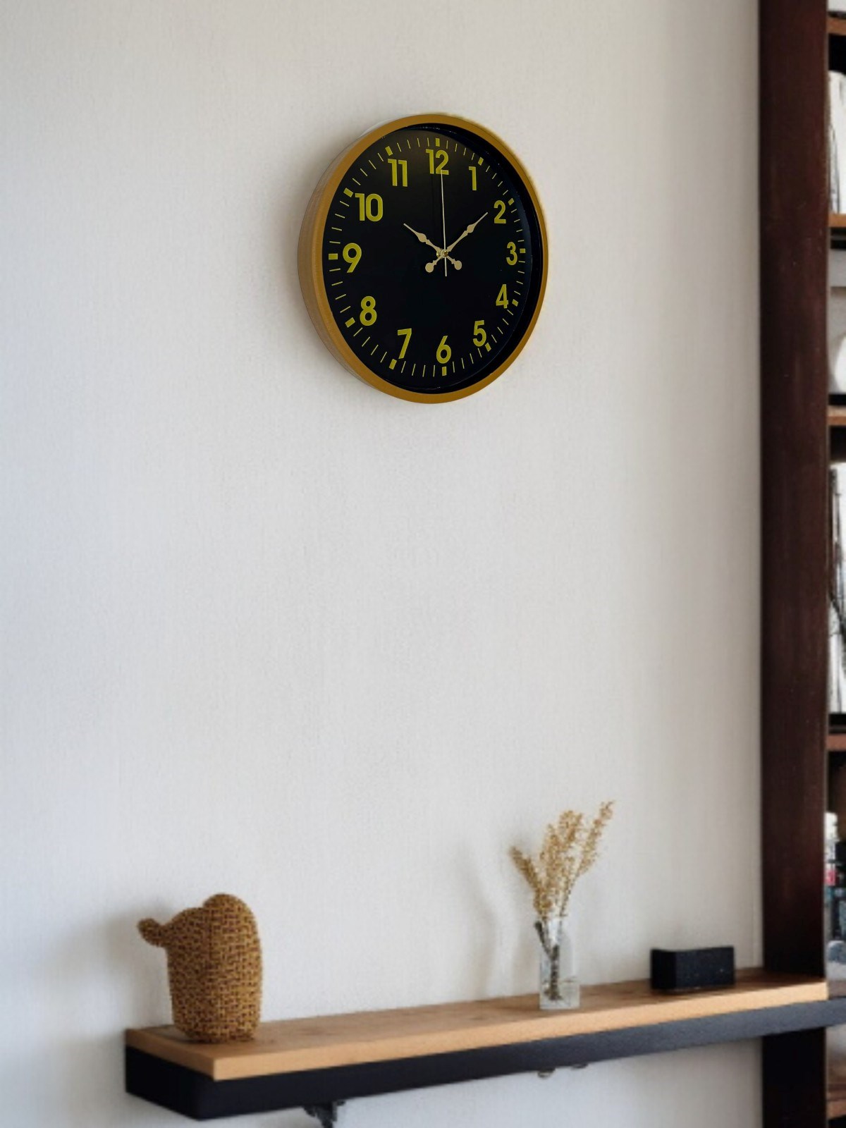 36 Cm Kahverengi Gold Rakamlı Duvar Saati — Platin duvar saatleri san.tic.ltd.şti. — görsel 2
