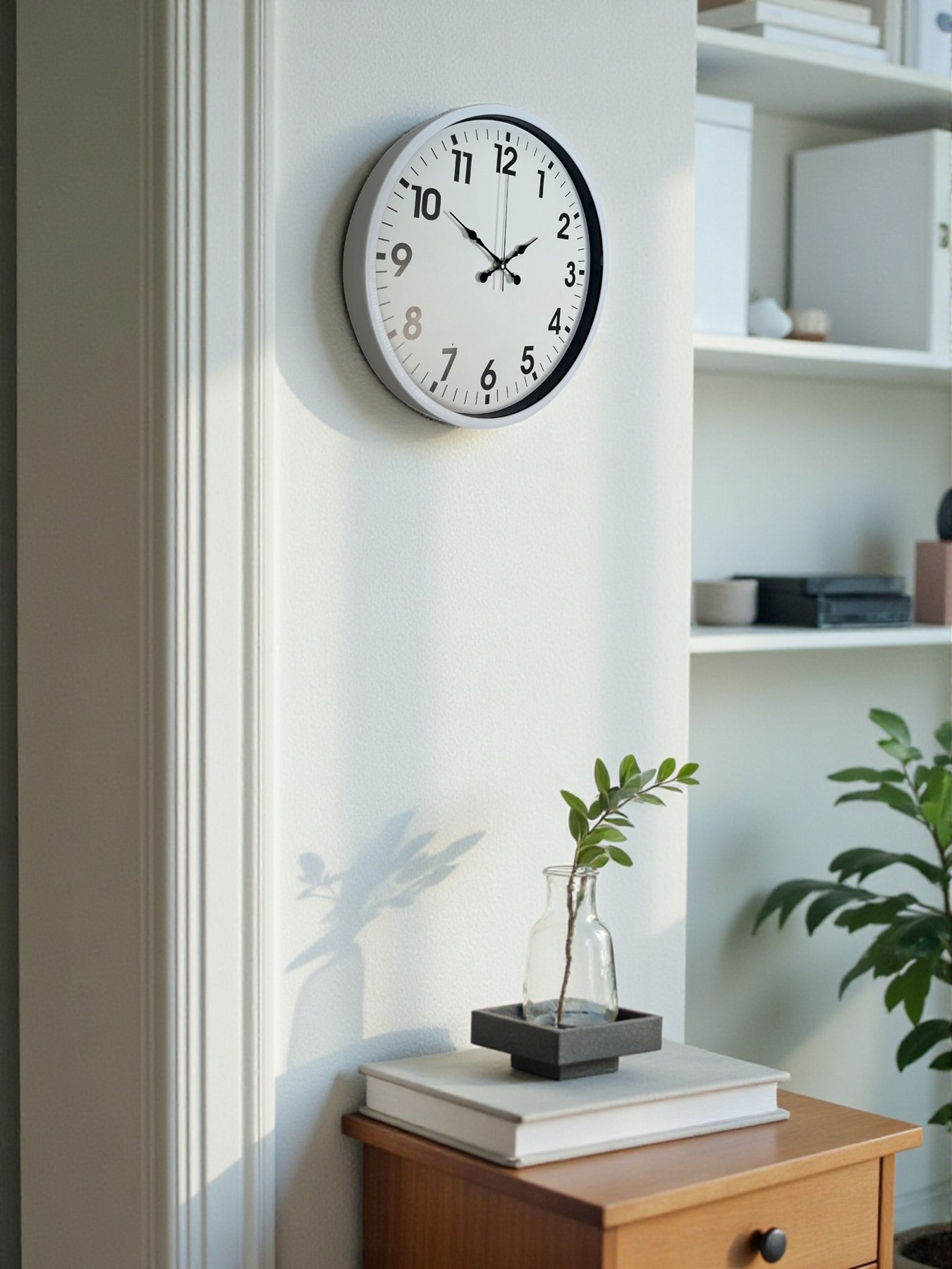 36 Cm Beyaz Dekoratif Duvar Saati — Platin duvar saatleri san.tic.ltd.şti. — görsel 2
