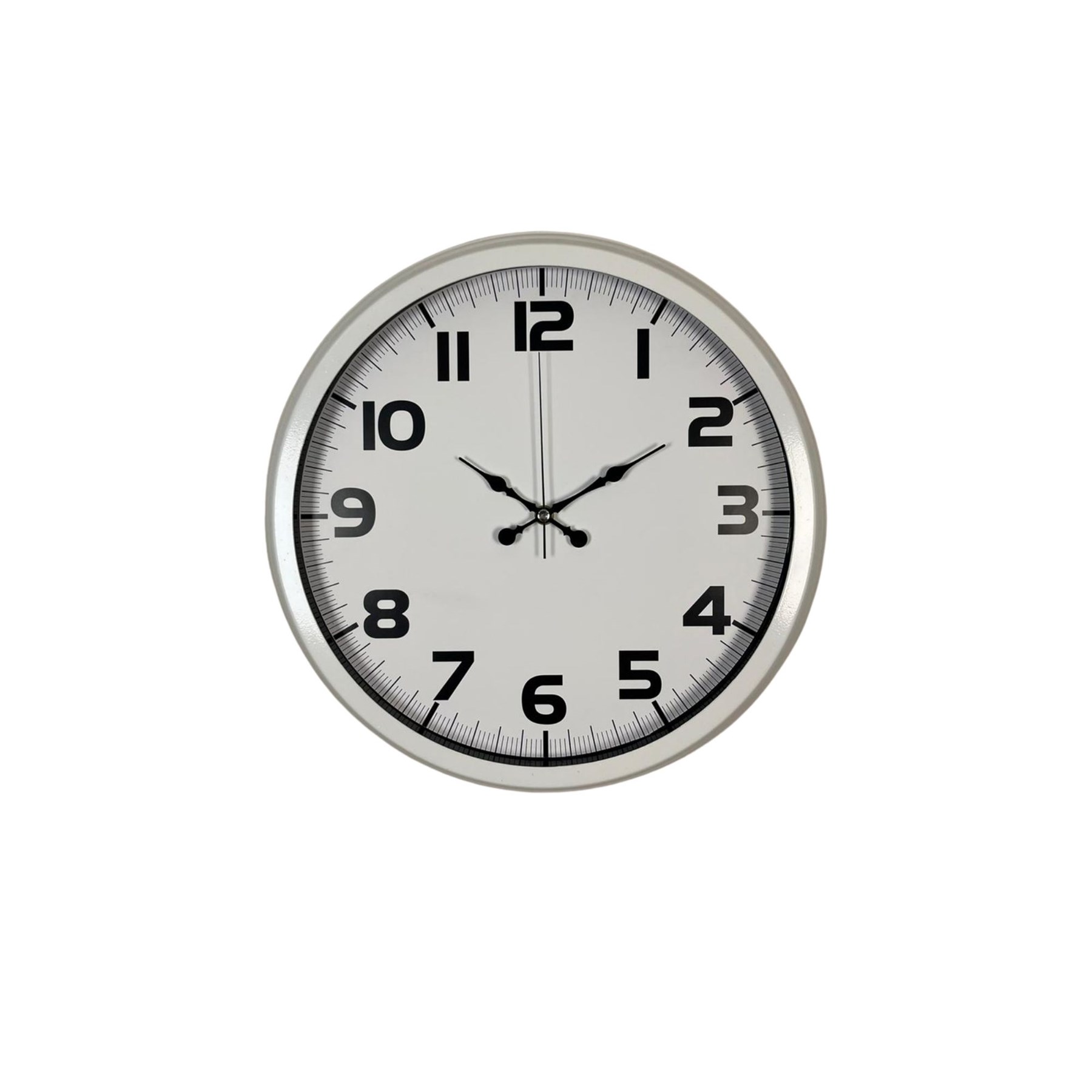 Sade Tasarım Beyaz 40 Cm Metal Duvar Saati — Platin duvar saatleri san.tic.ltd.şti. — görsel 3