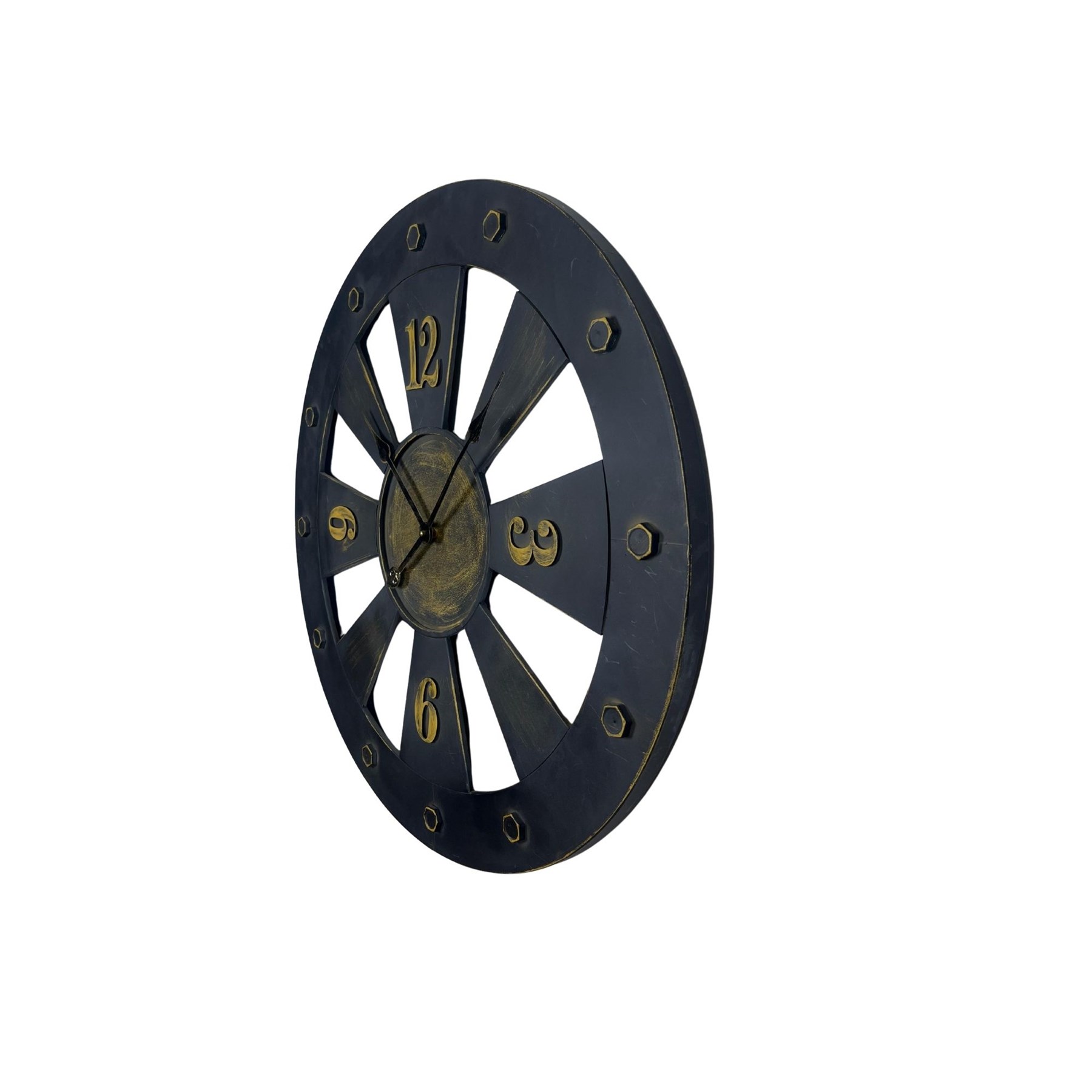 Kaptan Dümeni Dekoratif 68 cm Duvar Saati — Platin duvar saatleri san.tic.ltd.şti. — görsel 4