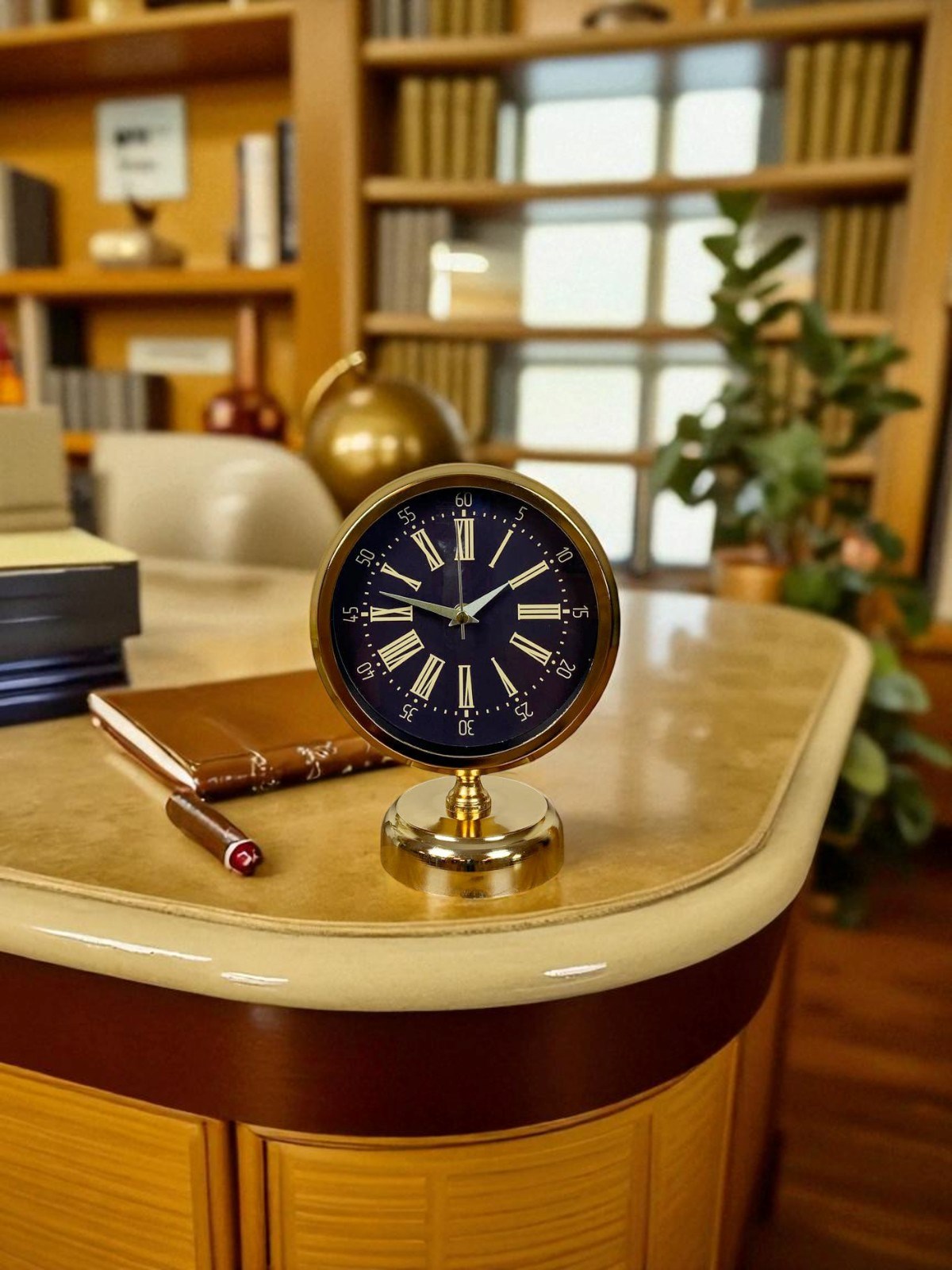 Goldora 25 x 20 Gold Metal Masa Saati — Platin duvar saatleri san.tic.ltd.şti.