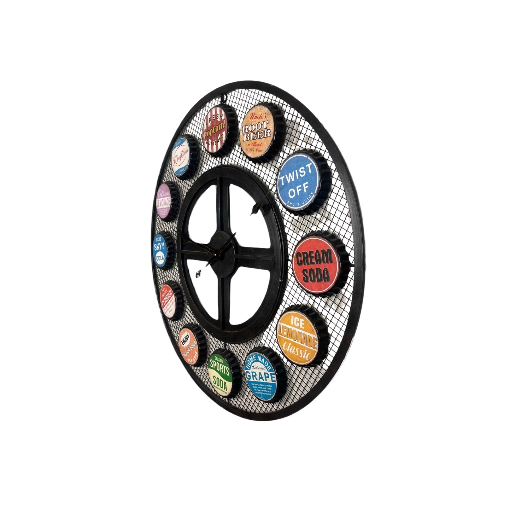 Retro İçecek Temalı Dekoratif 68 Cm Duvar Saati — Platin duvar saatleri san.tic.ltd.şti. — görsel 4