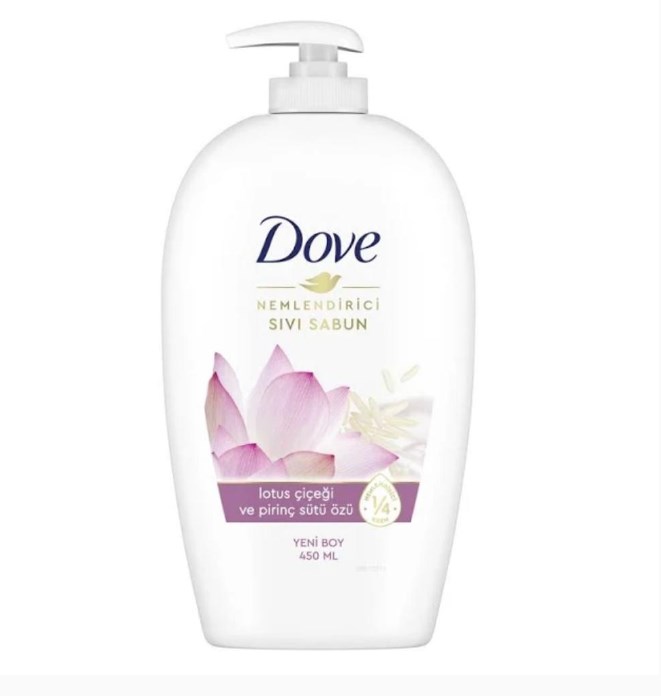 6’lı Dove Sıvı Sabun 450 ml. Lotus Çiçeği & Pirinç Özü