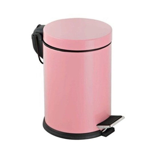 5 Lt Metal Pembe Çöp Kovası - 28915