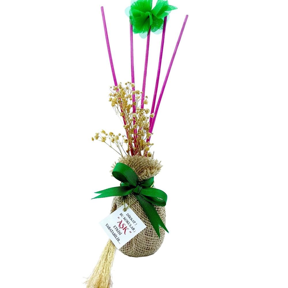 Hasır Seri Bambu Çubuklu Oda Kokuları Reed Diffuser Oda Parfümü Ortam Kokusu