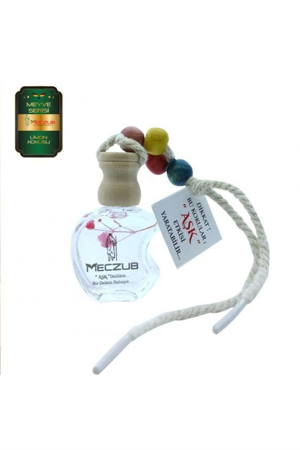 Meczub Meyve Serisi Limon 12 ml Elma Şişe Oto Kokusu Araç Araba Parfümü