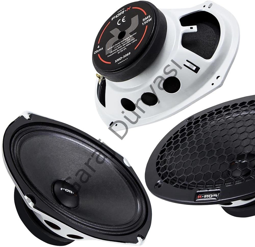 For-X Xmd-3069 Oto Mıdrange Oval 6X9 300W 2 Adet