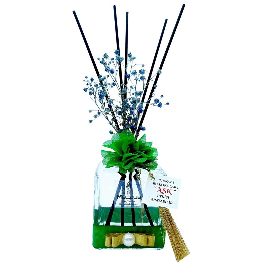 200 ml Küp Bambu Çubuklu Oda Kokuları Reed Diffuser Oda Parfümü Ortam Kokusu